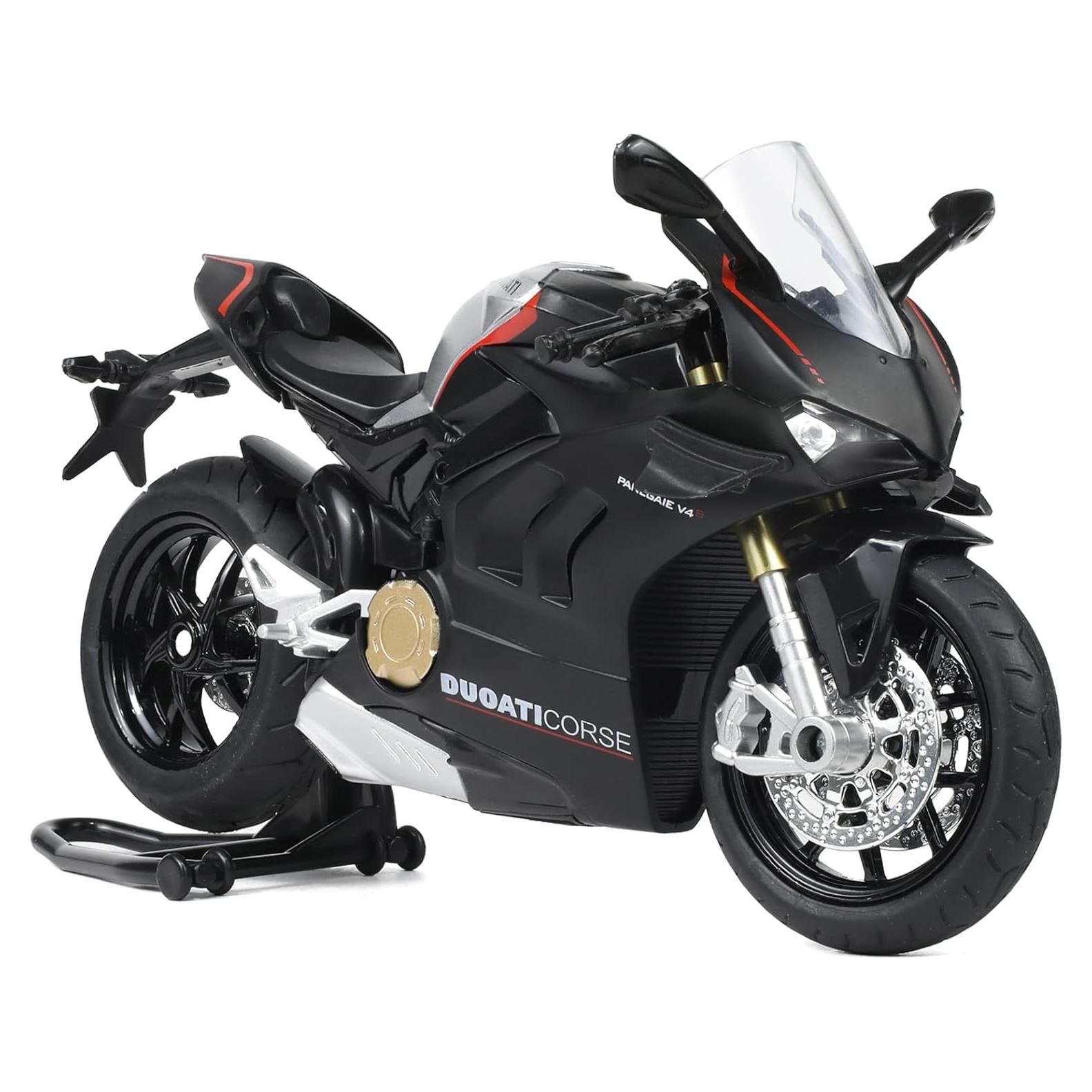 Motocicleta a Escala 1:12 Ducati V4S Risopen con Sonido y Luz