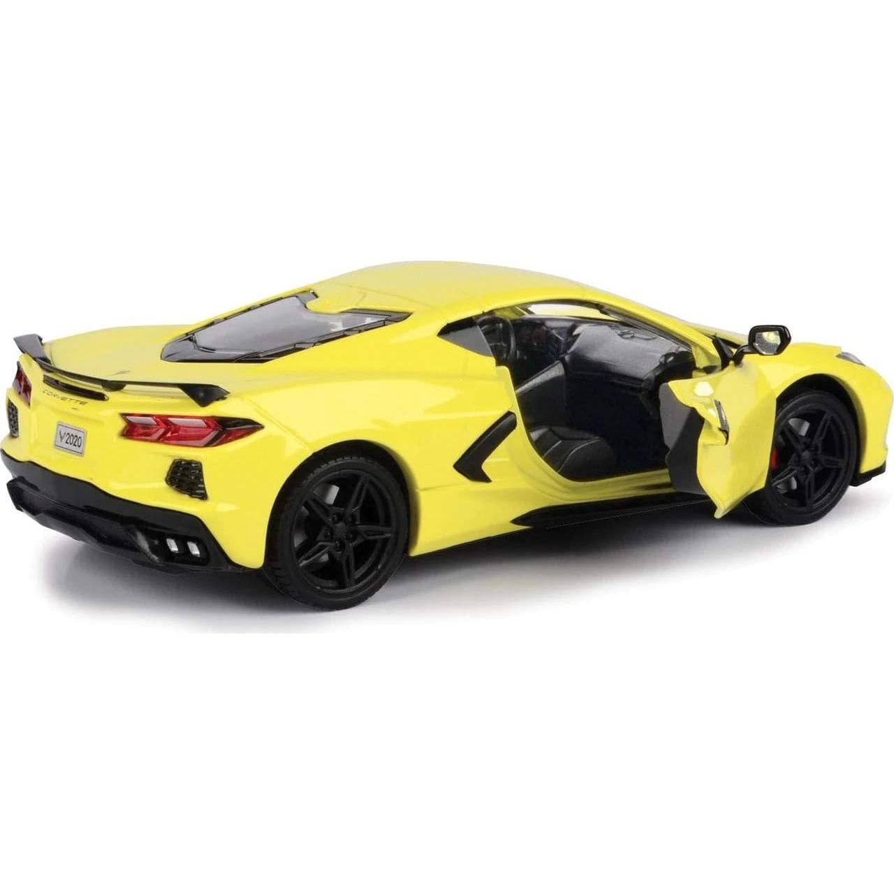 Coche Diecast 1/24 Motor Max Corvette C8 Stingray Amarillo 2020