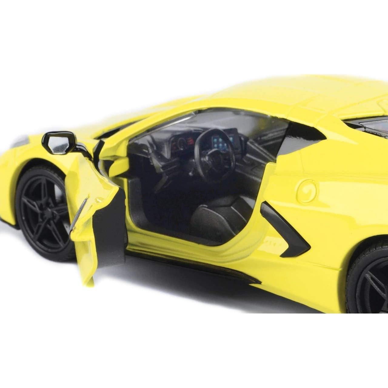 Coche Diecast 1/24 Motor Max Corvette C8 Stingray Amarillo 2020