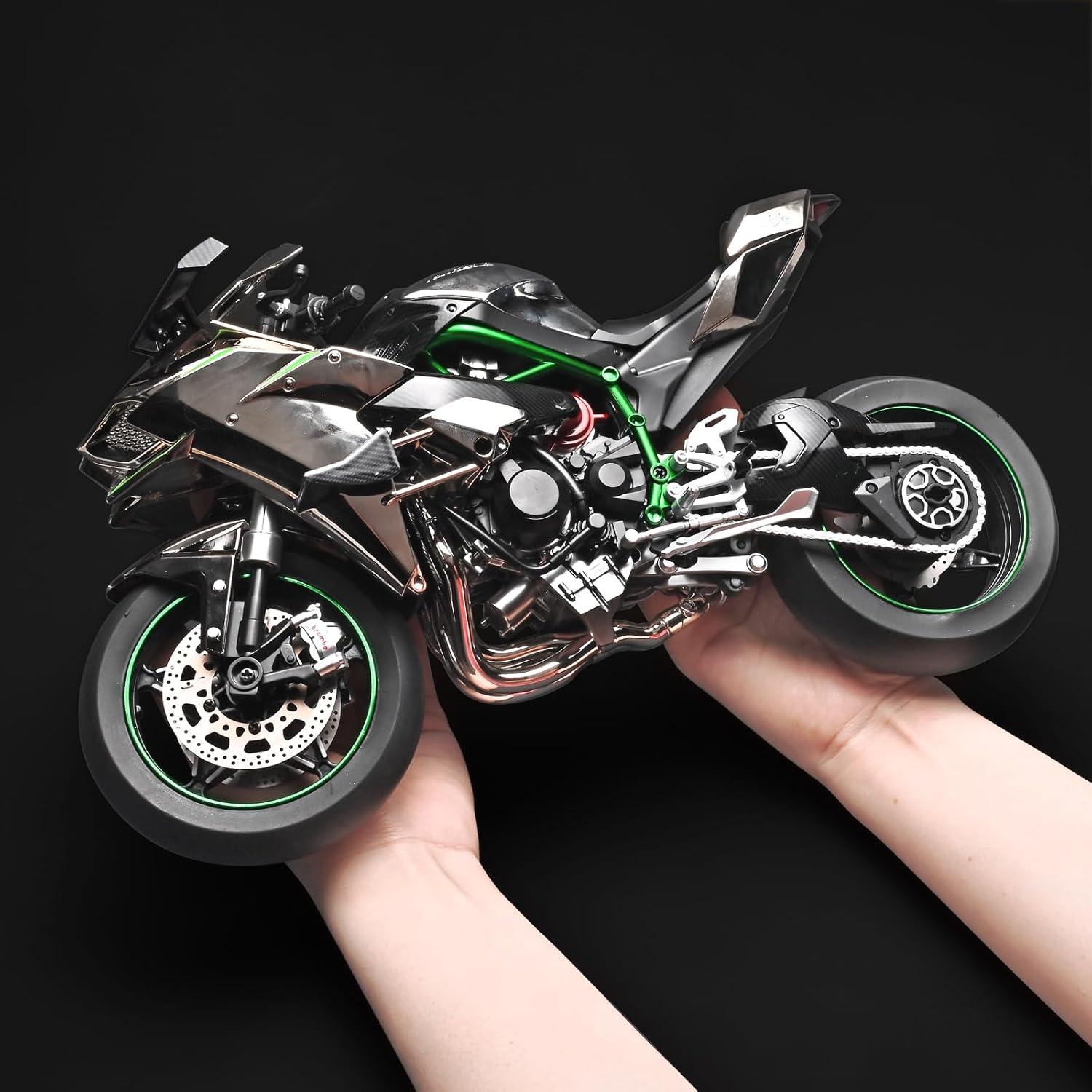 Modelo Die Cast Kawasaki H2R 1:6 Plata - RZAPE