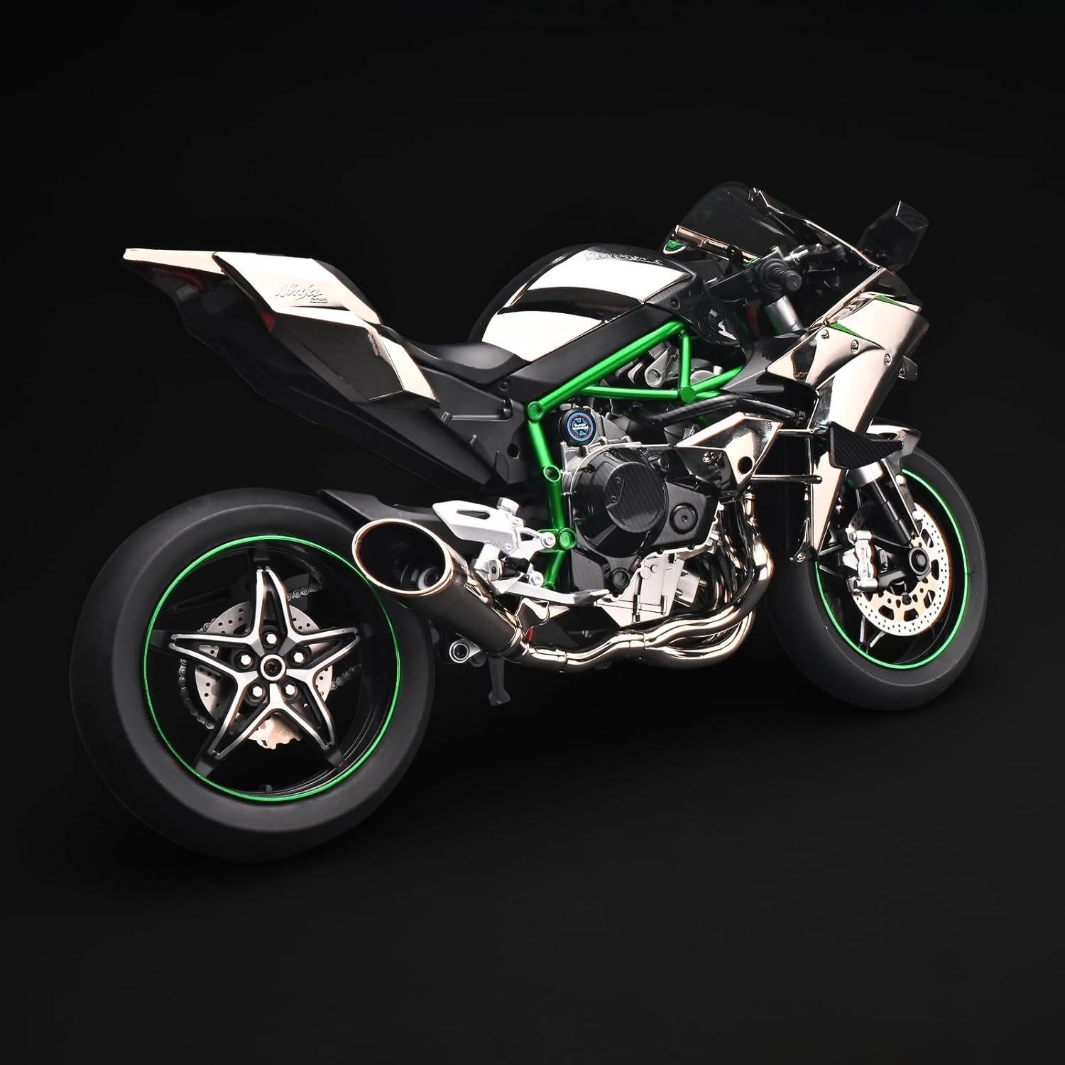 Modelo Die Cast Kawasaki H2R 1:6 Plata - RZAPE