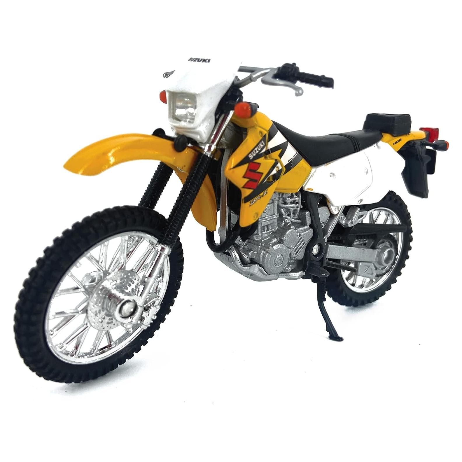 Motocicleta Die Cast Welly Suzuki DR-Z400S Amarilla 1:18