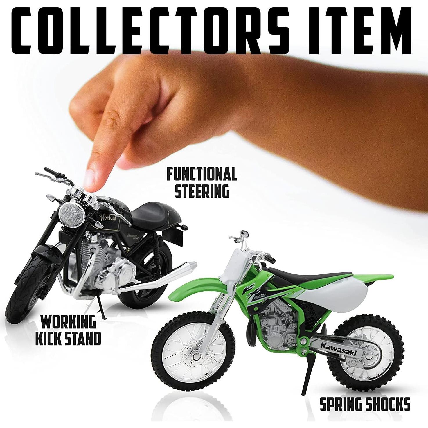 Motocicleta Die Cast Welly Suzuki DR-Z400S Amarilla 1:18