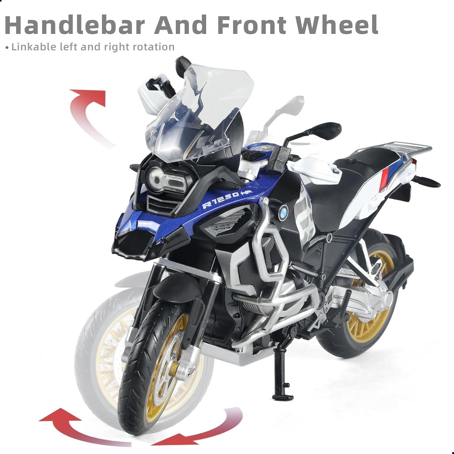 Modelo de Motocicleta Risopen BMW R1250 GS 1:12 Blanco