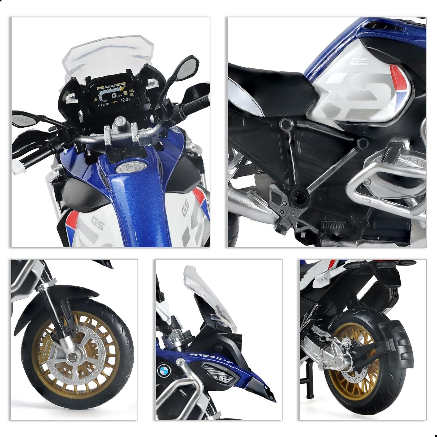 Modelo de Motocicleta Risopen BMW R1250 GS 1:12 Blanco
