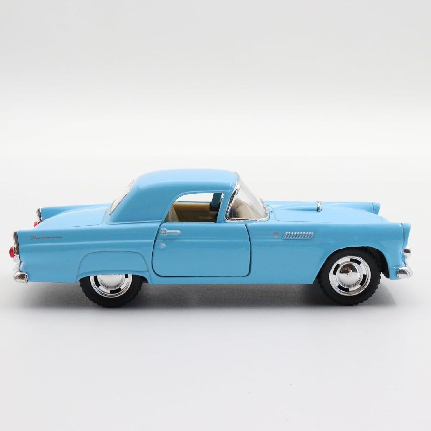 Modelo de Coche Clásico KiNSMART 1955 Ford Thunderbird 1:36 Azul