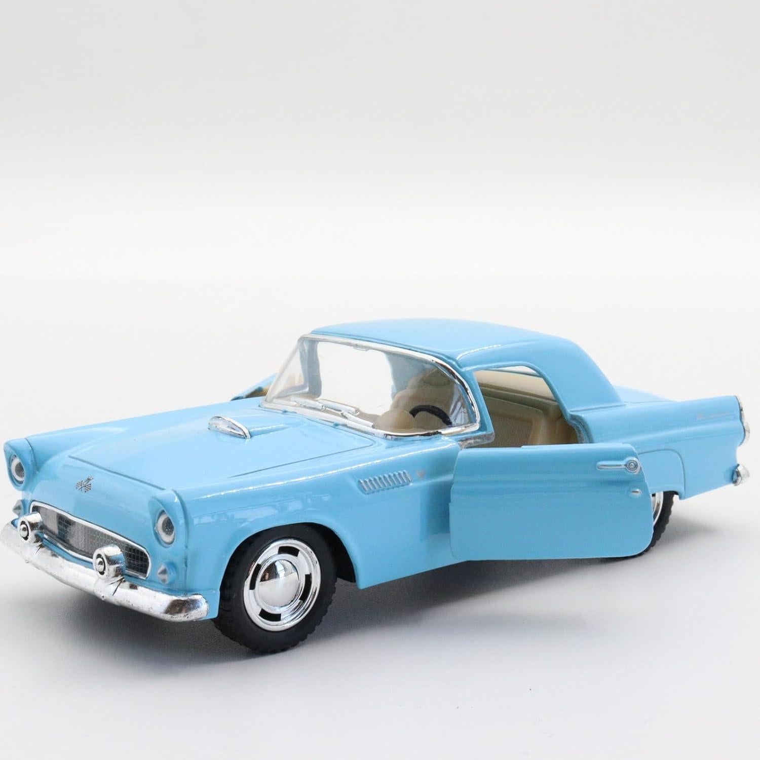 Modelo de Coche Clásico KiNSMART 1955 Ford Thunderbird 1:36 Azul