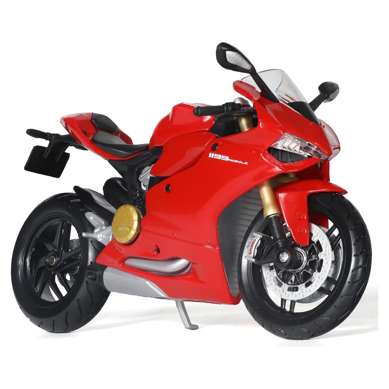 Modelo Motocicleta 1:12 Ducati 1199 Panigale Diecast Rojo