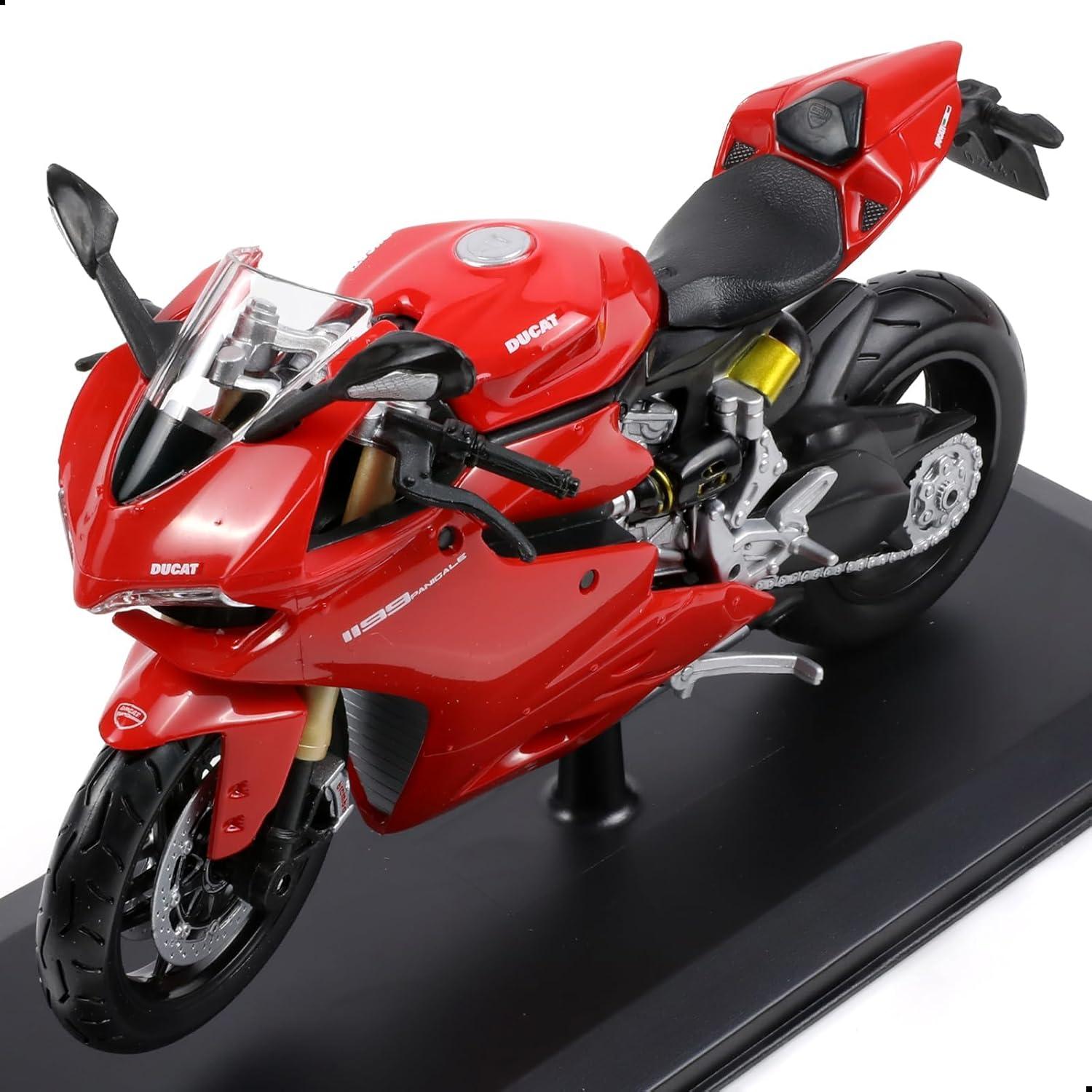 Modelo Motocicleta 1:12 Ducati 1199 Panigale Diecast Rojo