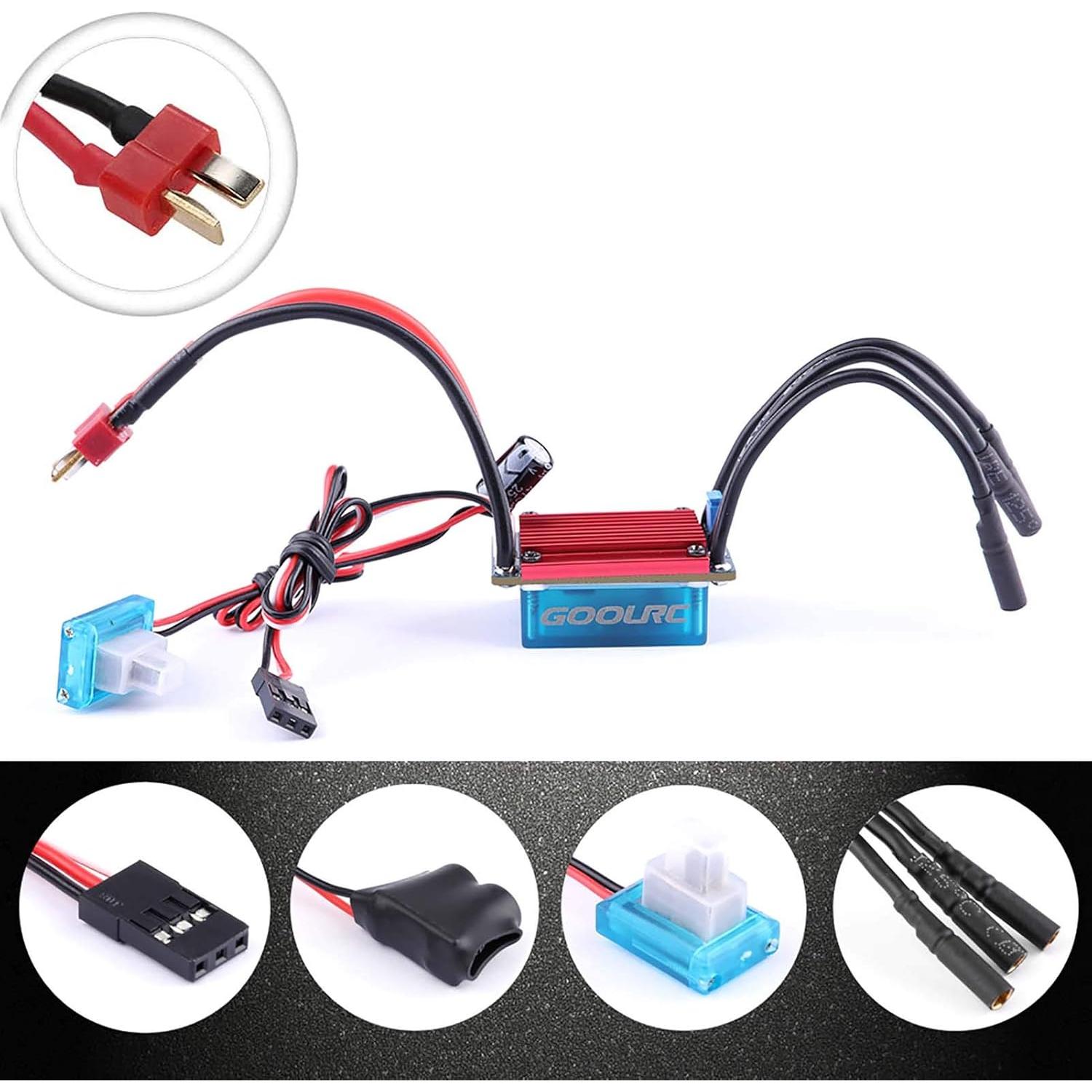 Combo Motor Sin Escobillas GoolRC S2430 7200KV + ESC 25A + Servo 2.2kg