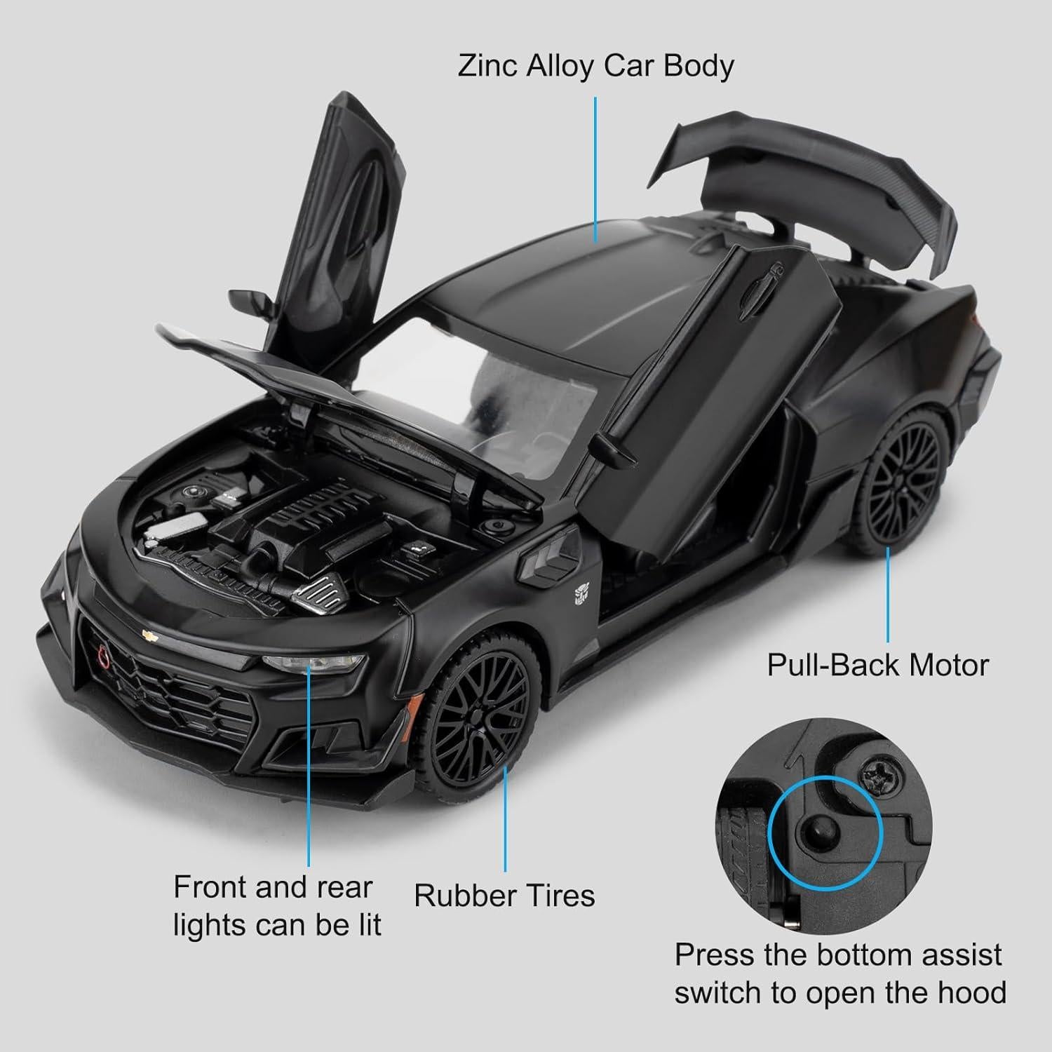 Coche Juguete Chevrolet Hornet 1:32 LOVEPOSELY con Luz y Sonido