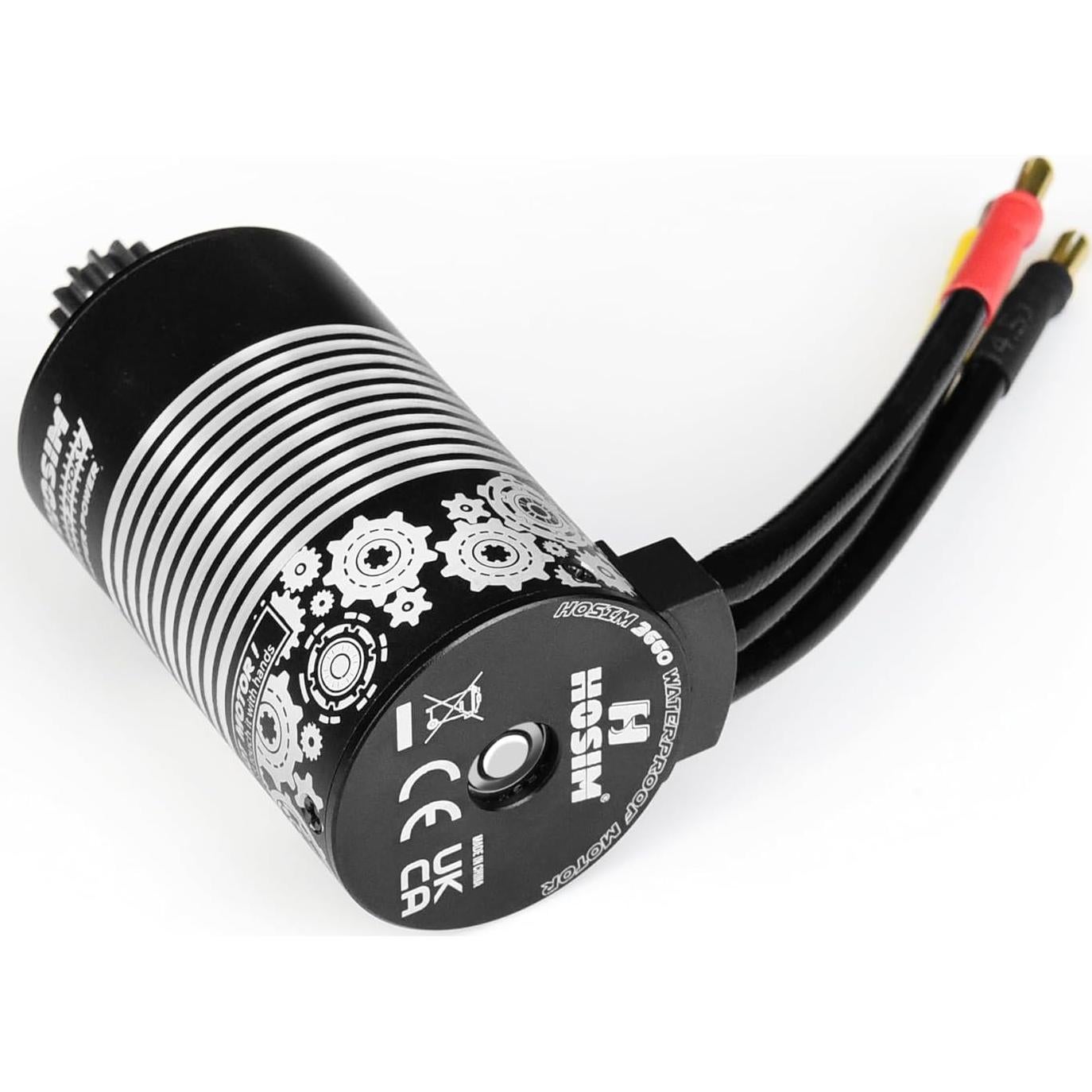 Motor sin escobillas Hosim 3660 3100KV para coche RC 1:8