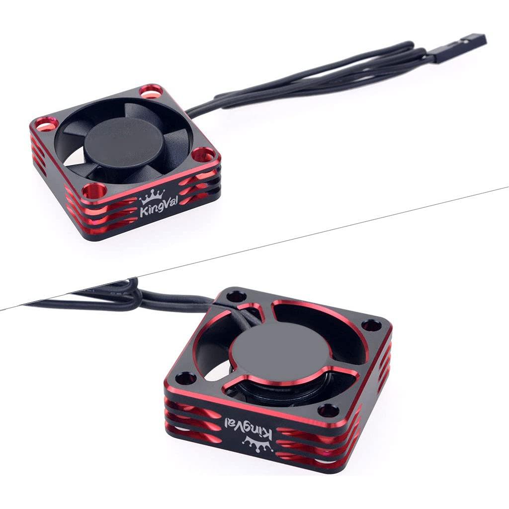 Ventilador de Enfriamiento RC KingVal 30x30mm 28000RPM Negro-Rojo