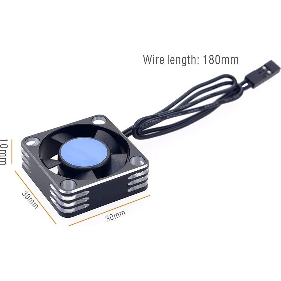 Ventilador de Enfriamiento RC KingVal 30x30mm 28000RPM Negro-Rojo