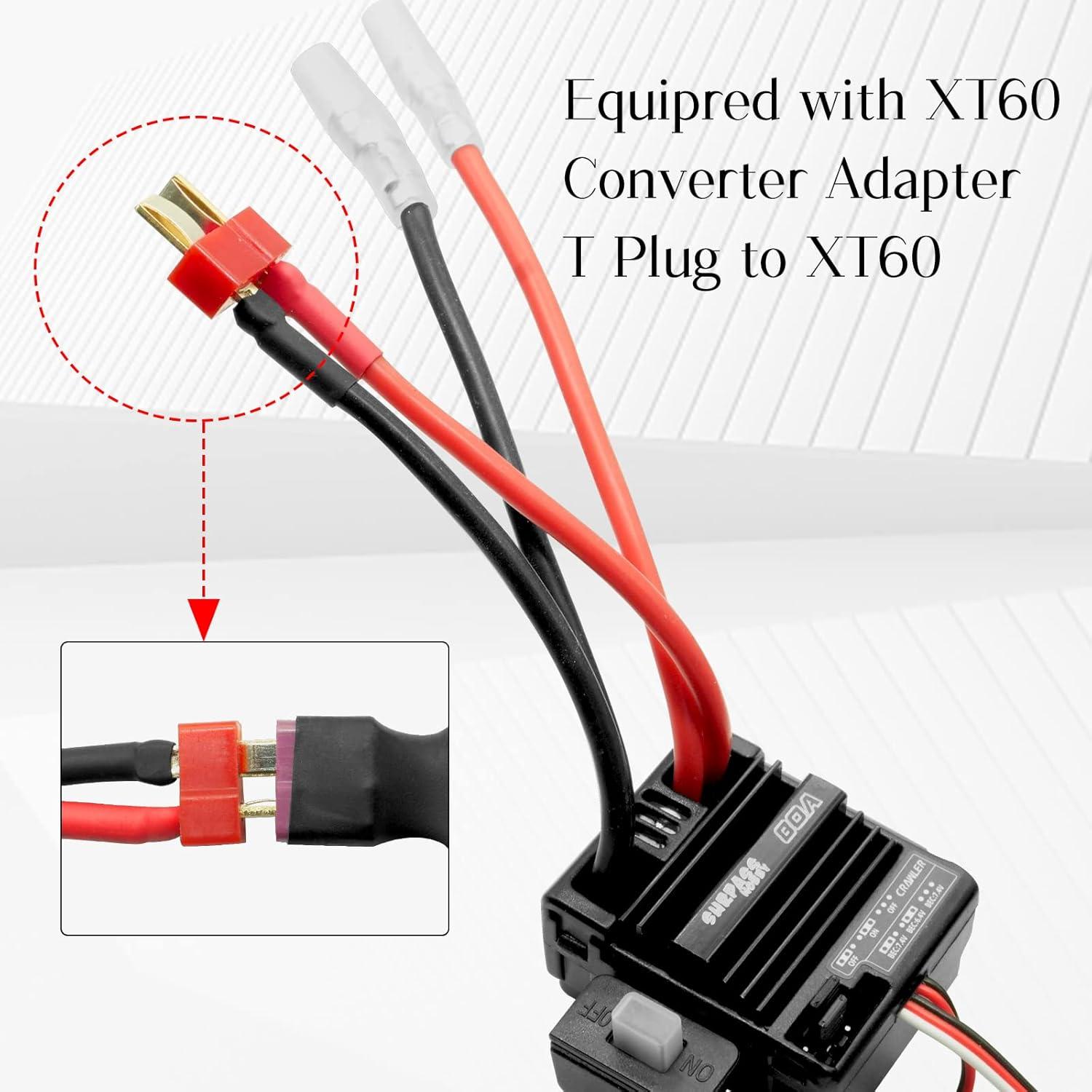 Motor 550 12T y ESC 80A OGRC para Camiones RC 1/10