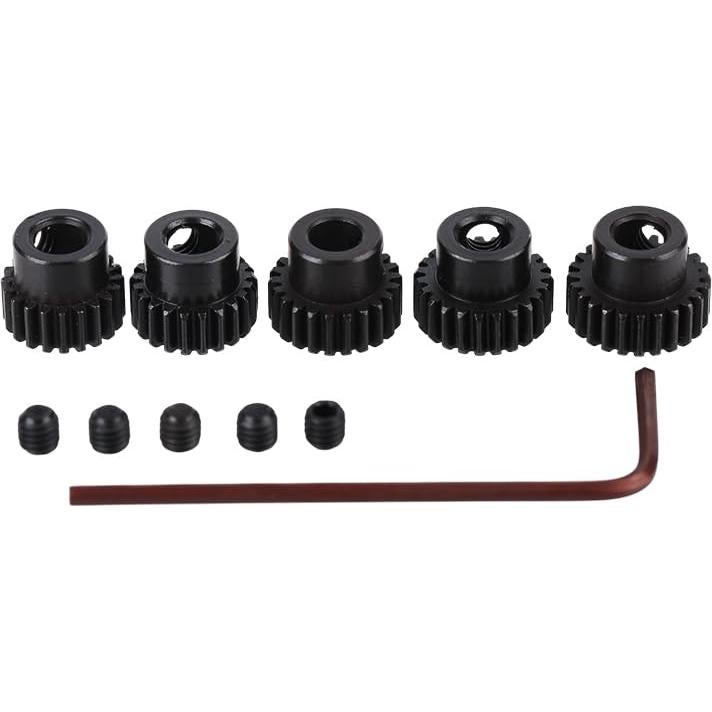 Engranaje de Piñón RC JIECHUN 5 Pcs 20T-24T 5mm para 1:10