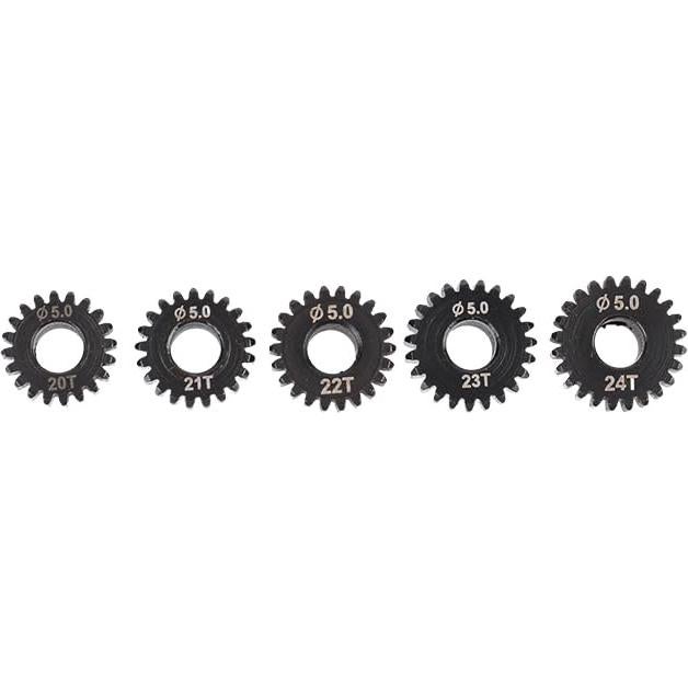 Engranaje de Piñón RC JIECHUN 5 Pcs 20T-24T 5mm para 1:10
