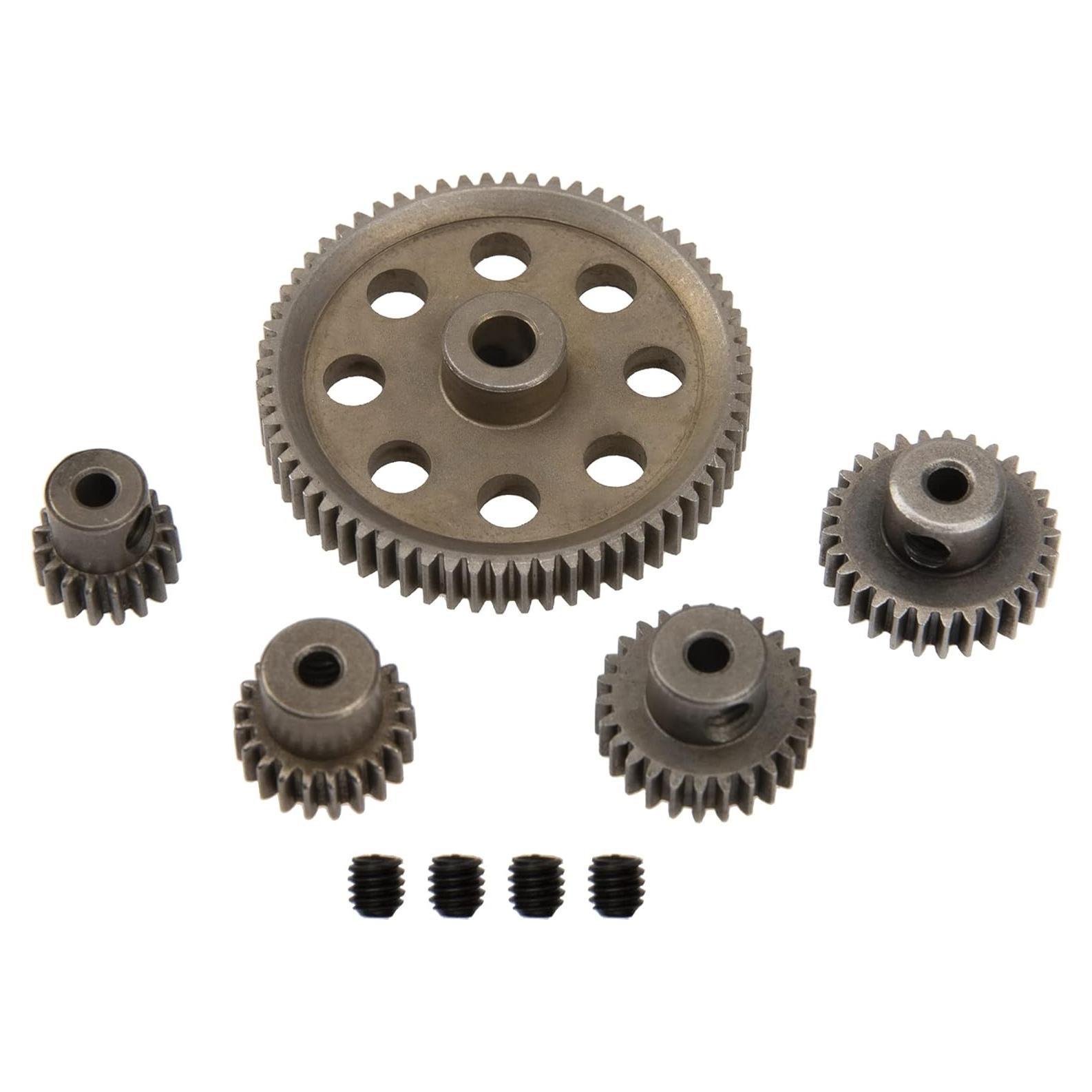 Engranaje Principal Diferencial Metal 64T + Piñones 17T 21T 26T 29T RC