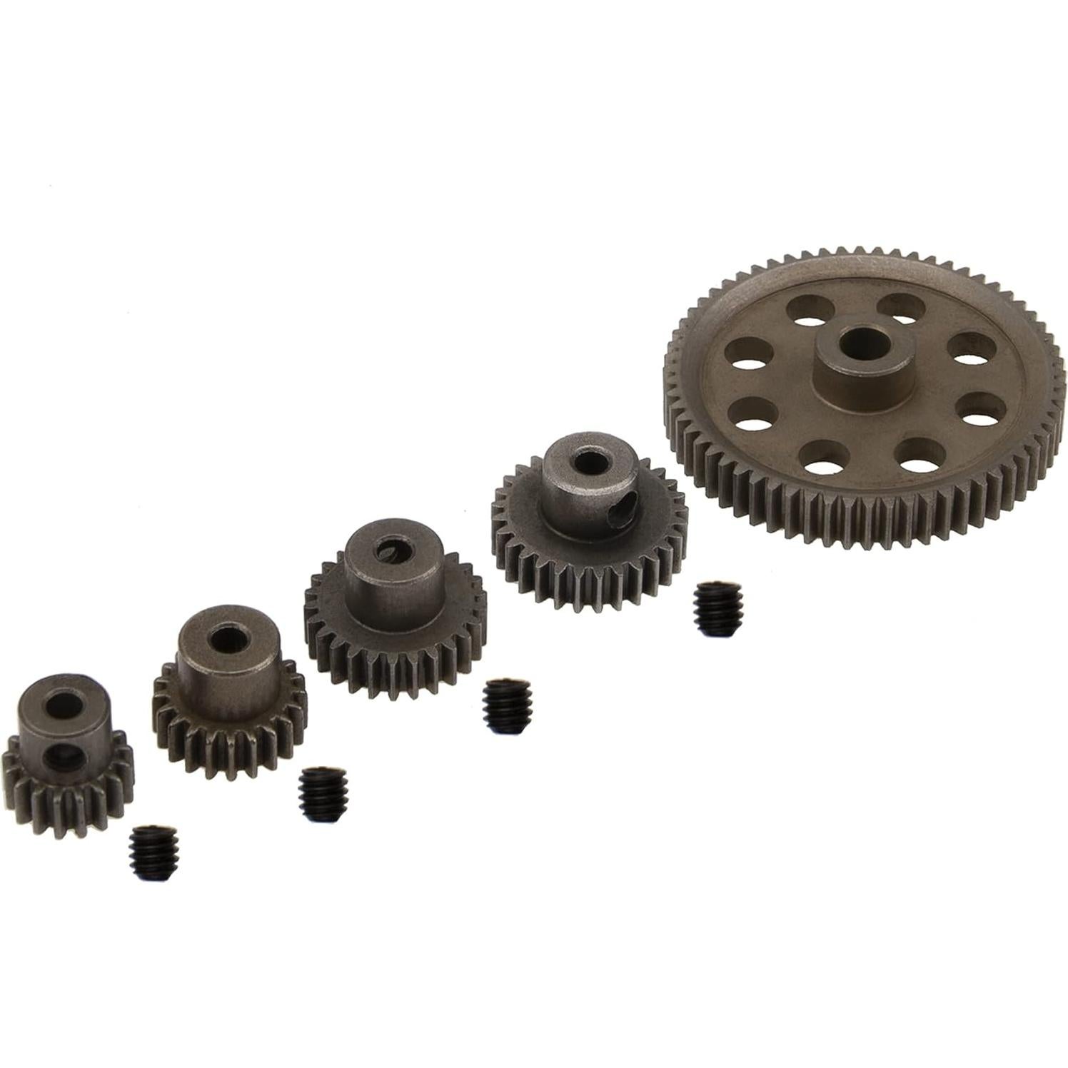 Engranaje Principal Diferencial Metal 64T + Piñones 17T 21T 26T 29T RC