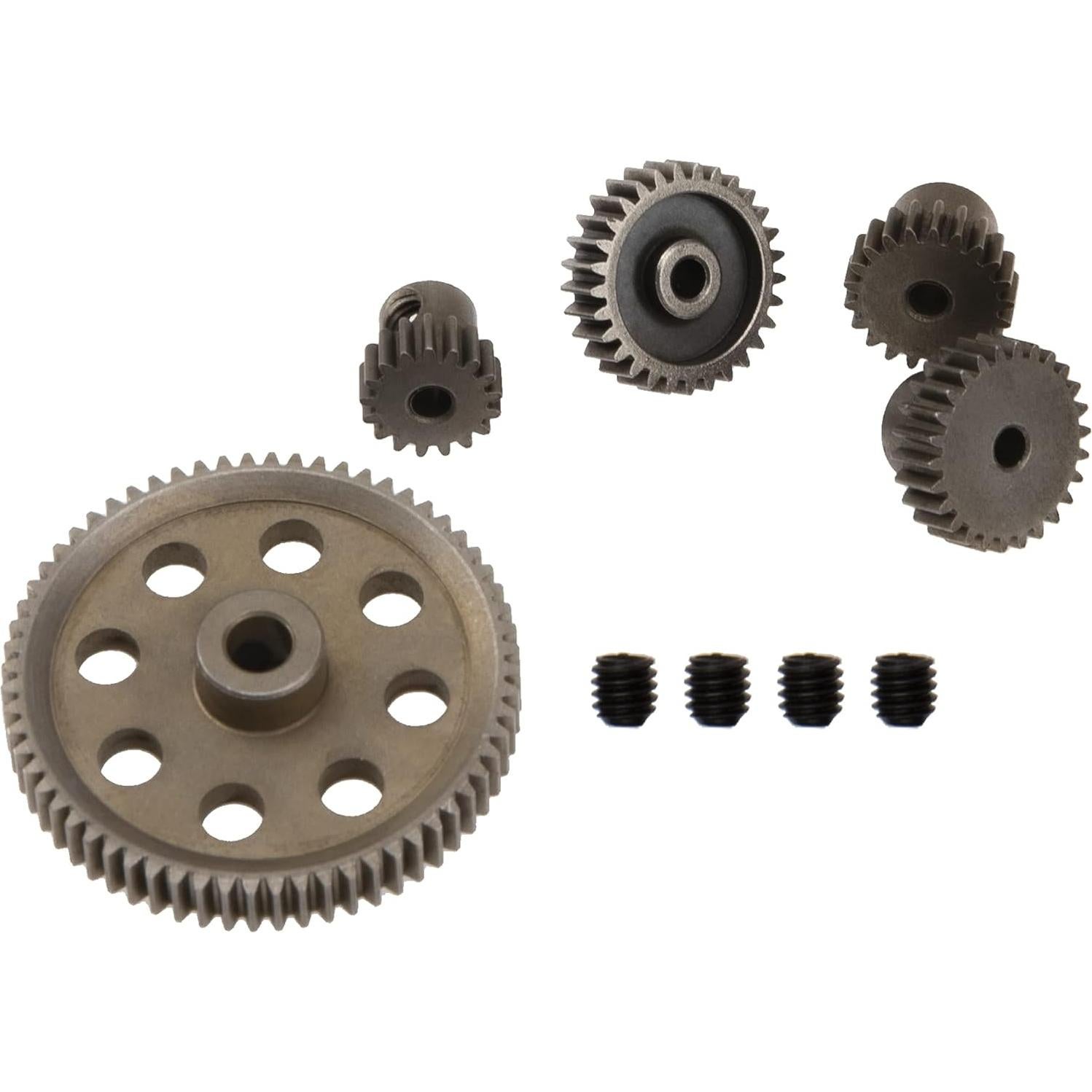 Engranaje Principal Diferencial Metal 64T + Piñones 17T 21T 26T 29T RC