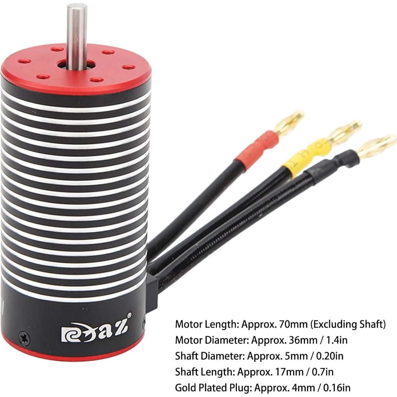Motor Sin Escobillas BusoTh 3670 2650KV para Coche RC 1/8 y 1/10