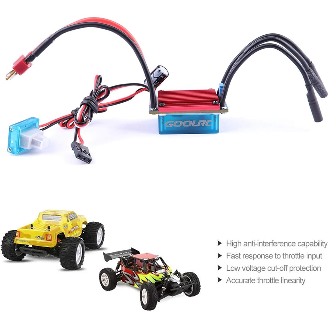 Combo Motor Sin Escobillas GoolRC S2435 4500KV + ESC S-25A + Servo 2.2kg