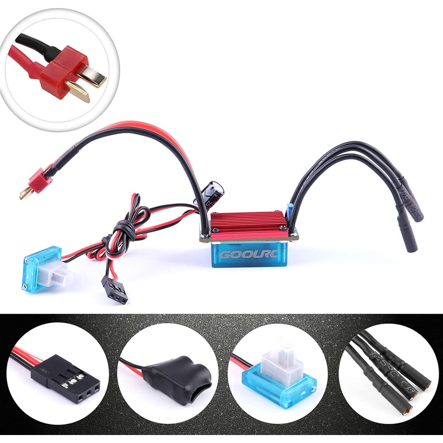 Combo Motor Sin Escobillas GoolRC S2435 4500KV + ESC S-25A + Servo 2.2kg