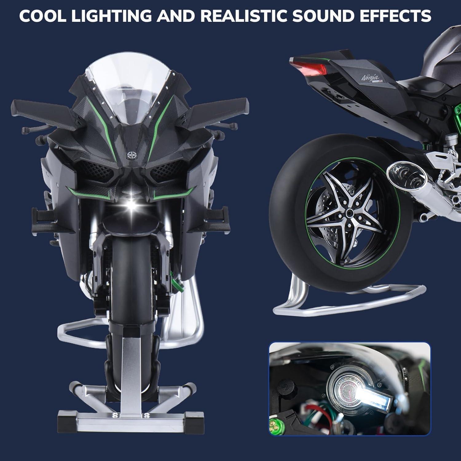 Kit Modelo Motocicleta FRJV H2R Escala 1:6 Metal 33.5 cm