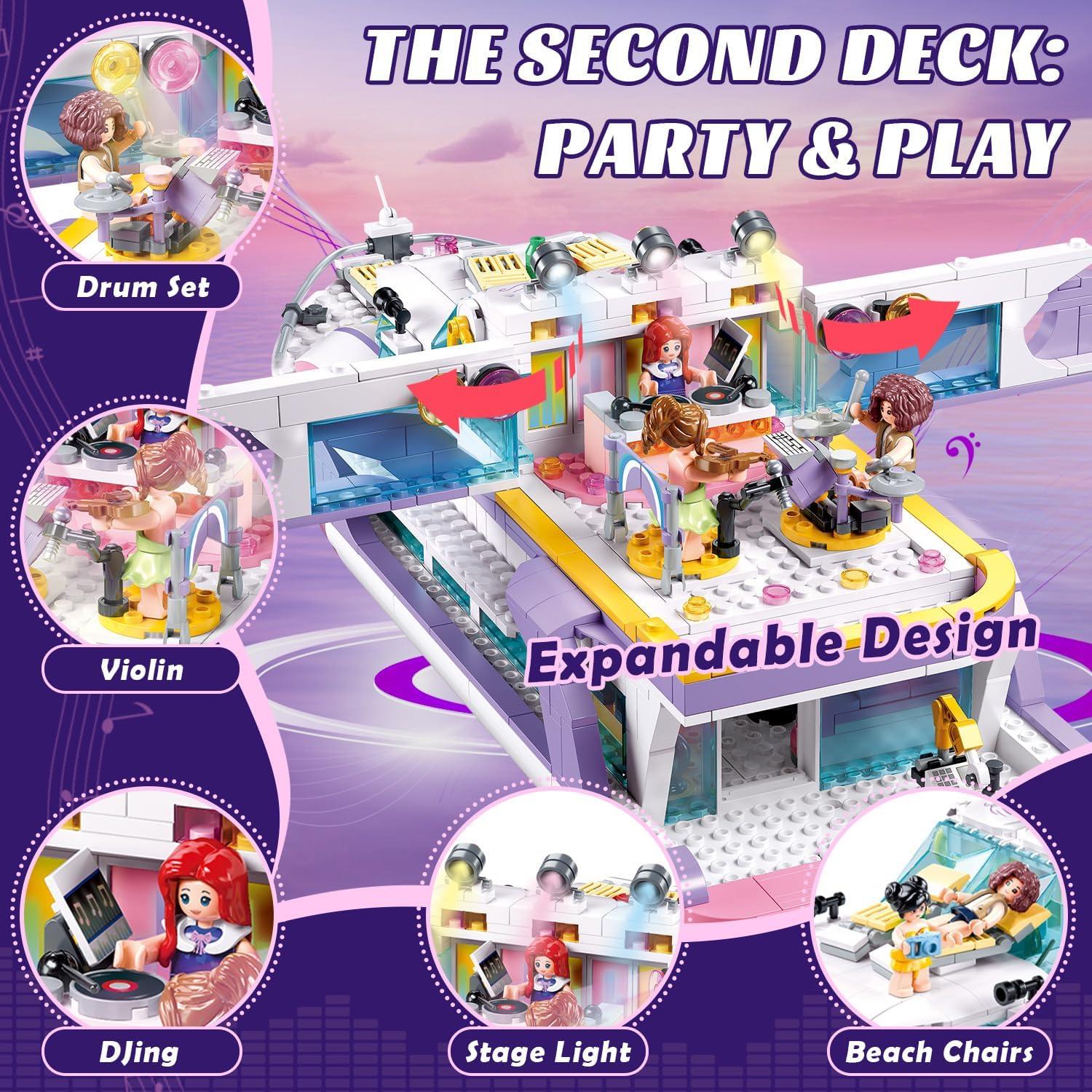 Yate Rosa de Construcción Mavo Brix 1108 PCS para Niñas 8+