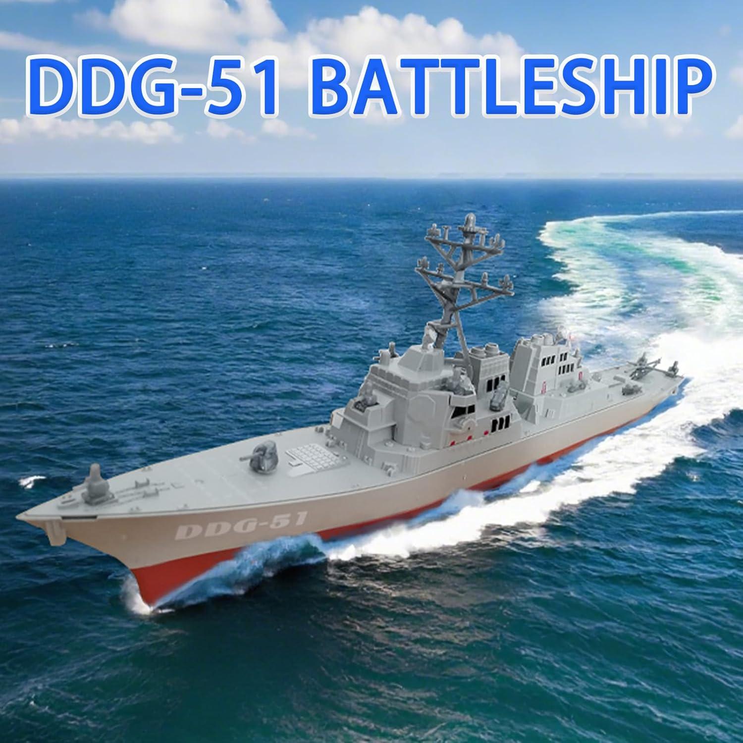 Modelo de Barco de Guerra OTONOPI USS Arleigh Burke 43 cm