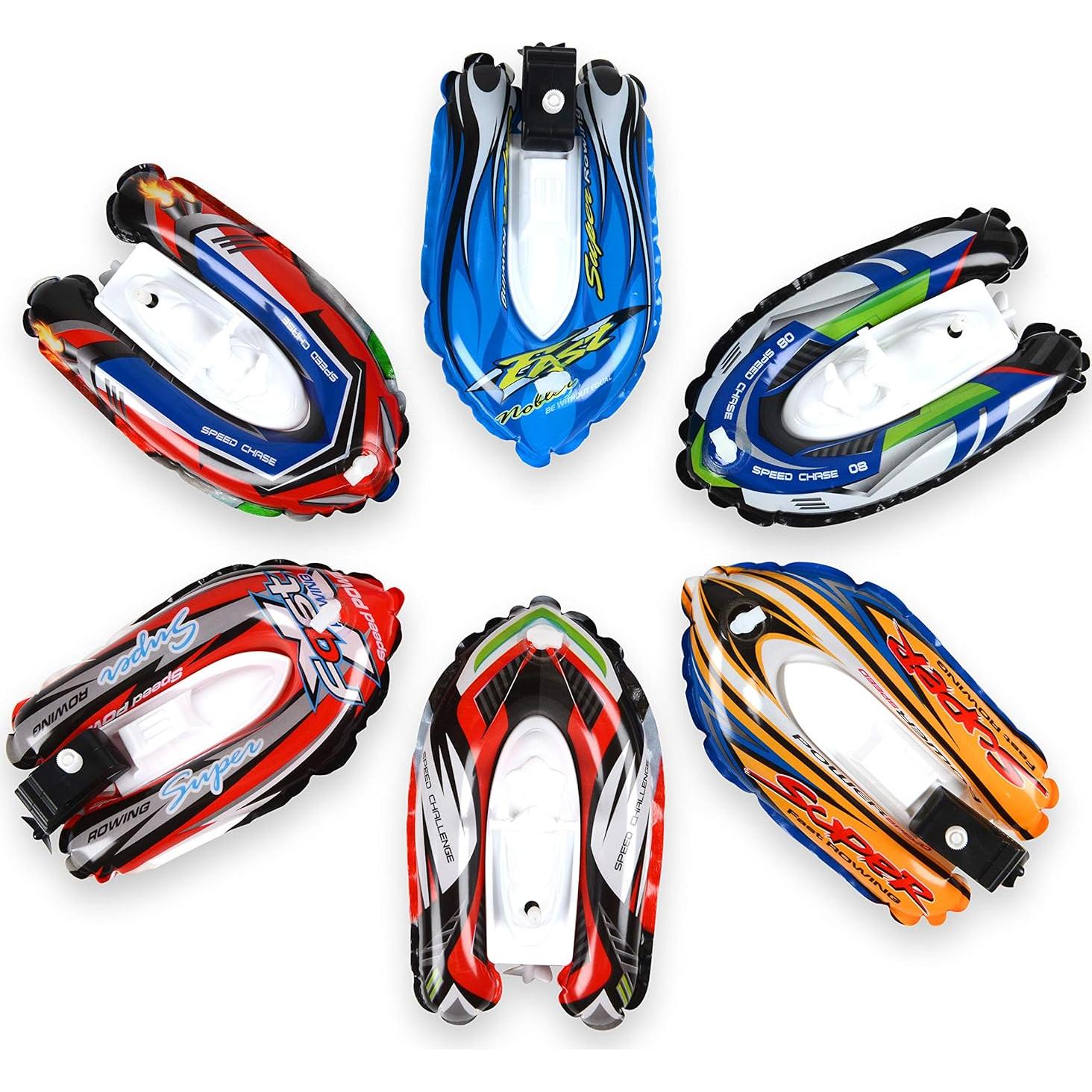 Juguete de Baño Barco de Cuerda Color Original - 12 Piezas