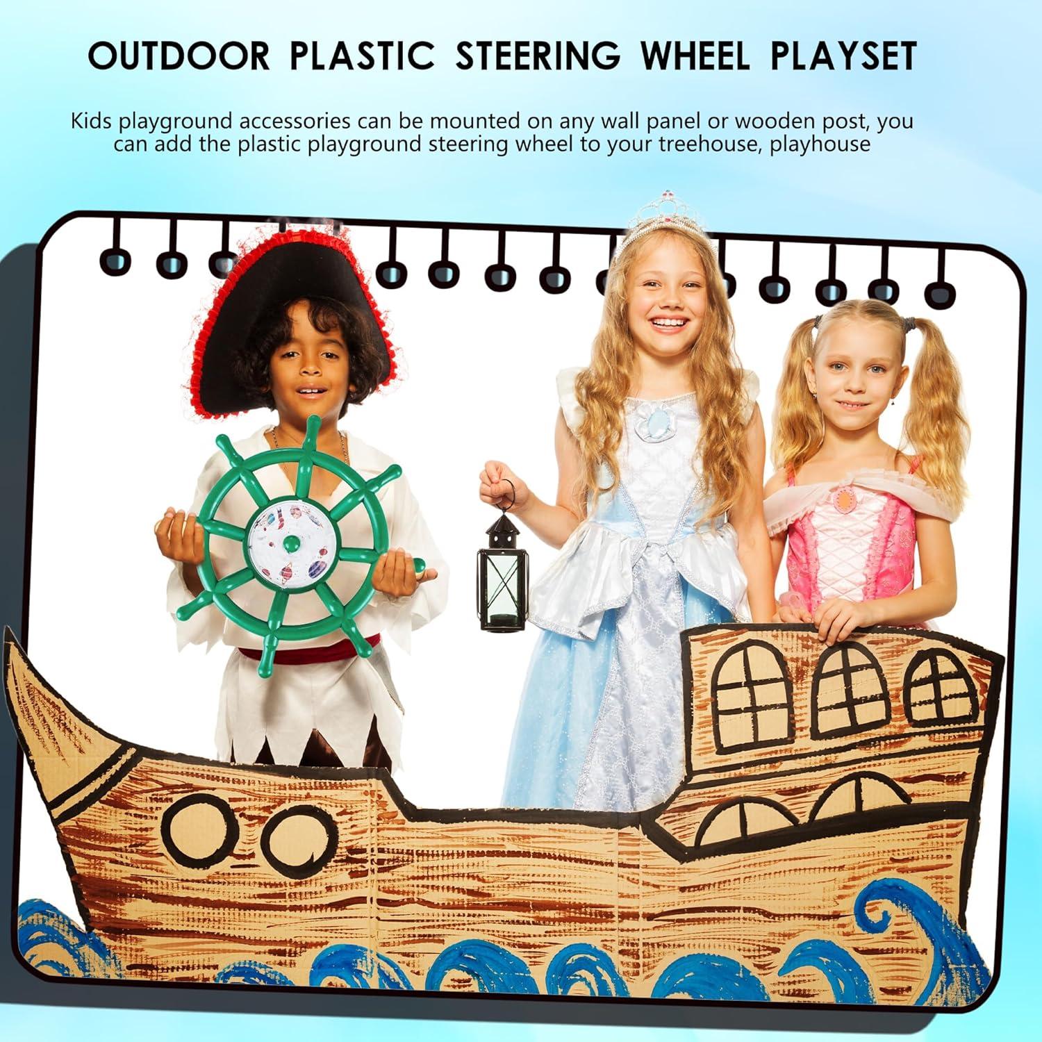 Rueda de Dirección de Plástico Verde Kugliwa para Parque Infantil