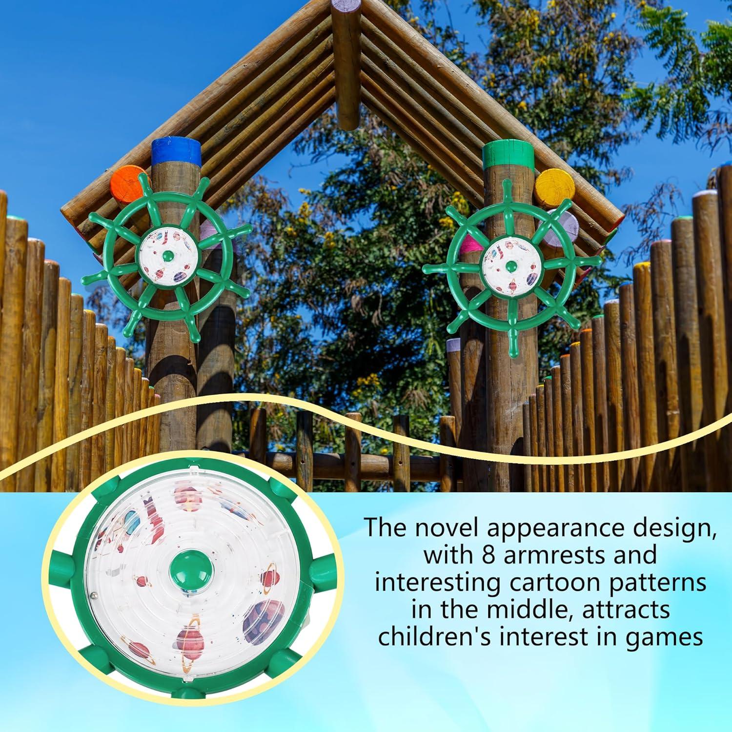 Rueda de Dirección de Plástico Verde Kugliwa para Parque Infantil