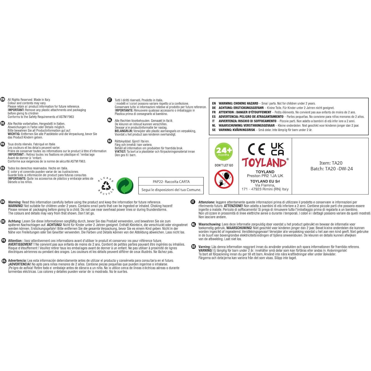Juguete Flotante Toyland® Barco Remolcador con Helicóptero 42cm
