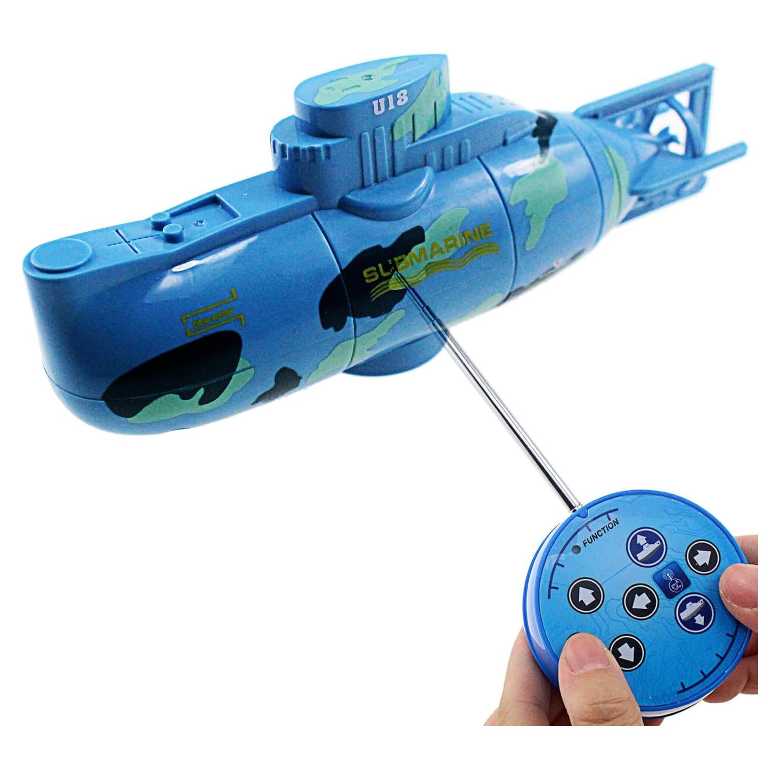 Submarino RC Tipmant Mini Control Remoto Azul 15x6.8cm