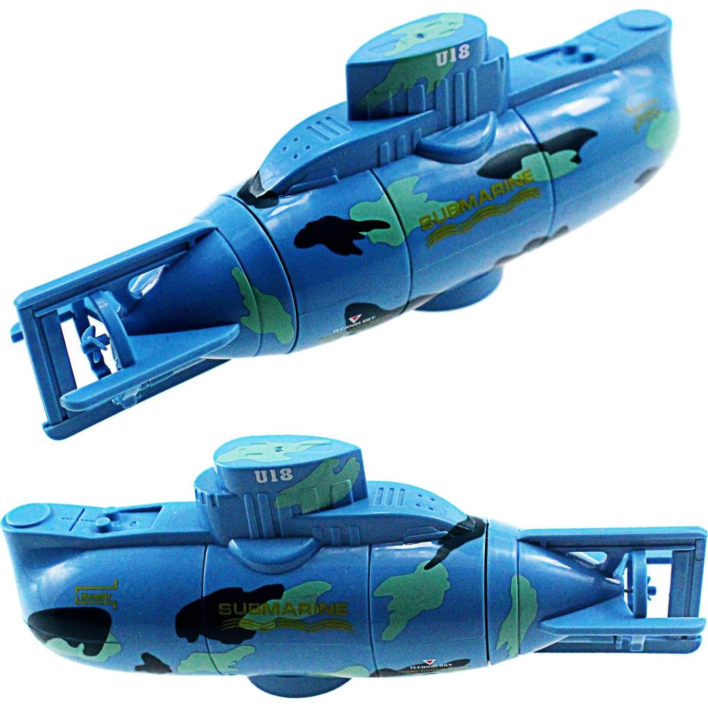 Submarino RC Tipmant Mini Control Remoto Azul 15x6.8cm