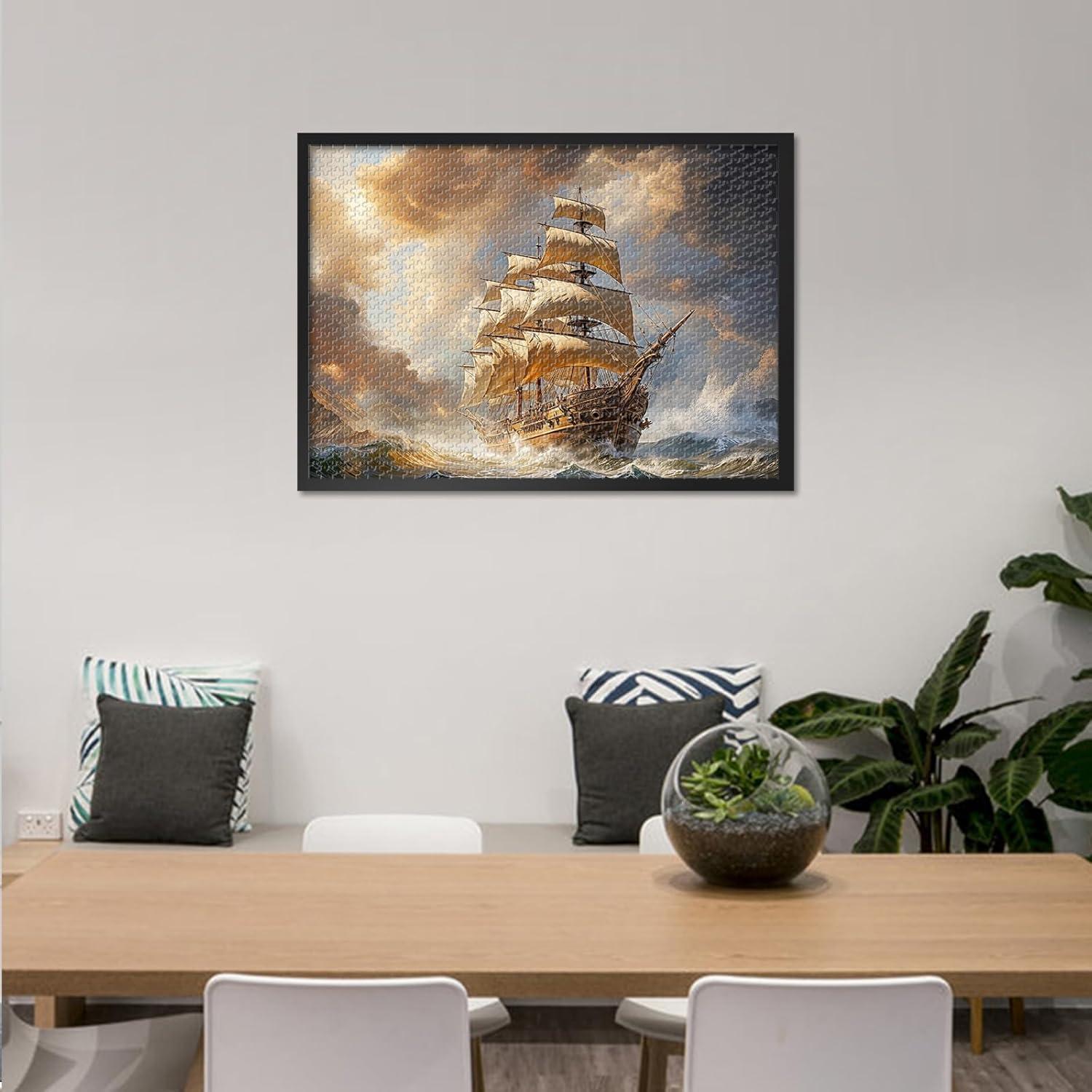 Rompecabezas Náuticos Mogyn 1000 Piezas 70x50 cm Barco Antiguo