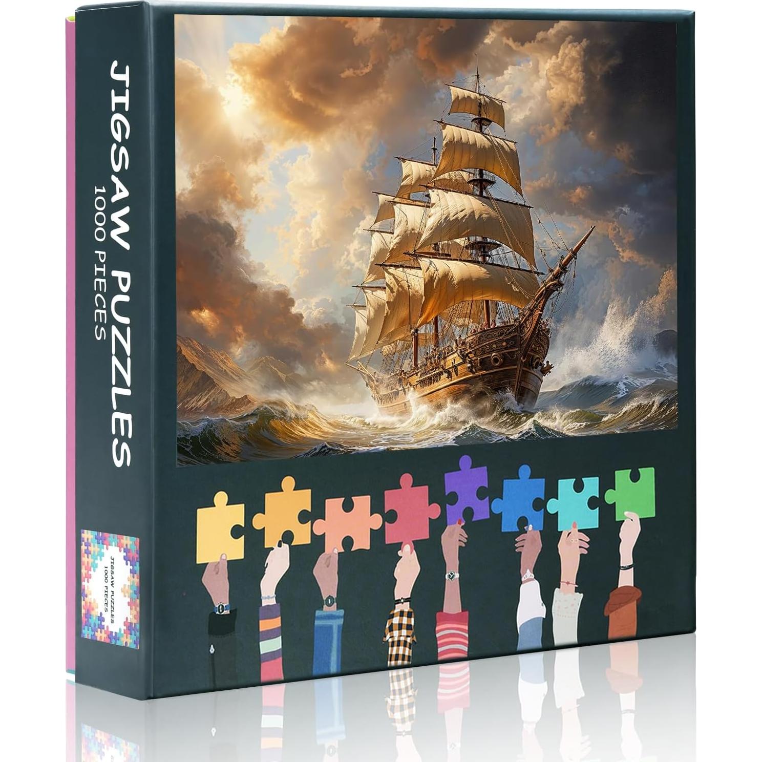 Rompecabezas Náuticos Mogyn 1000 Piezas 70x50 cm Barco Antiguo