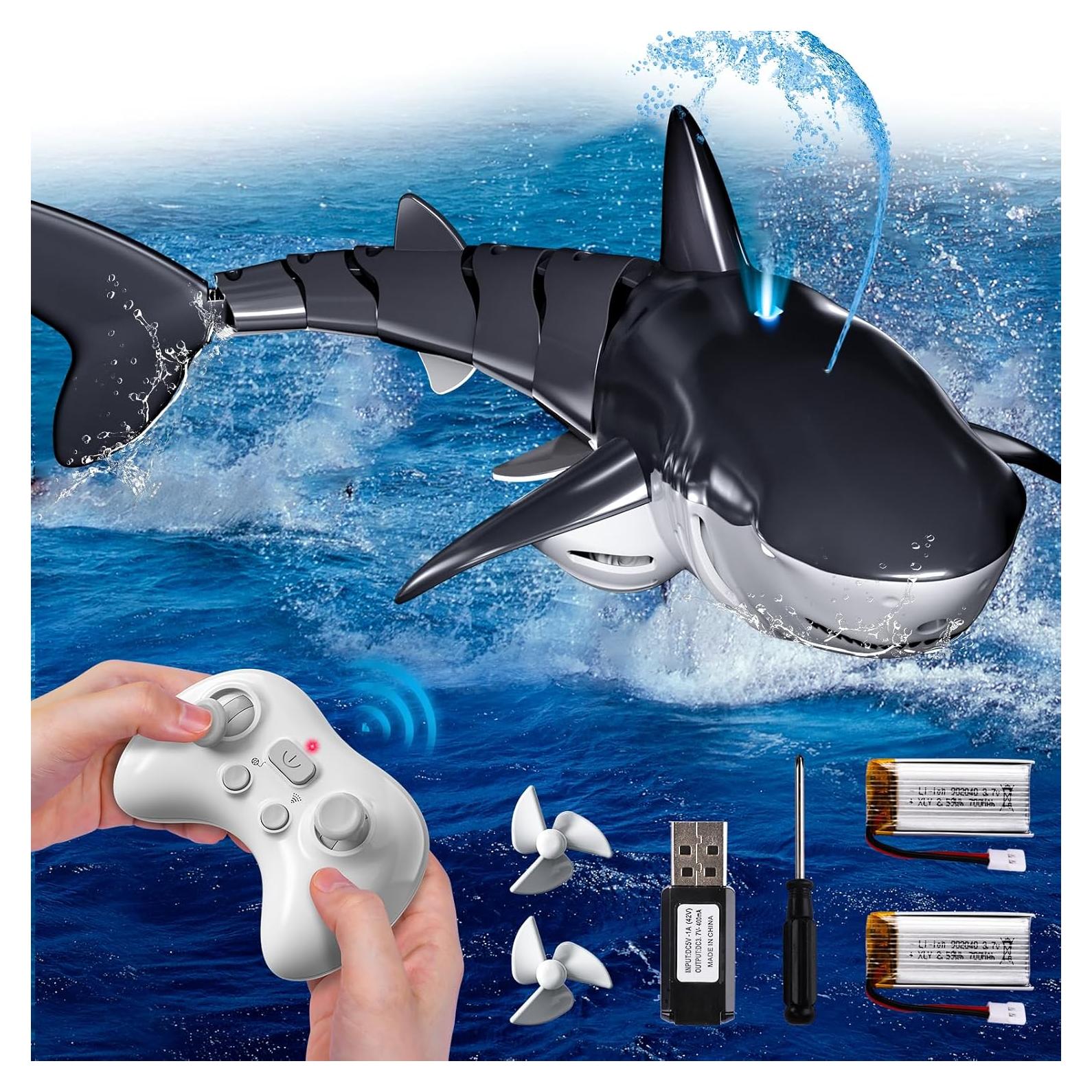 Juguete Tiburón RC WATUDOU 36.8x14x9.9cm para Niños