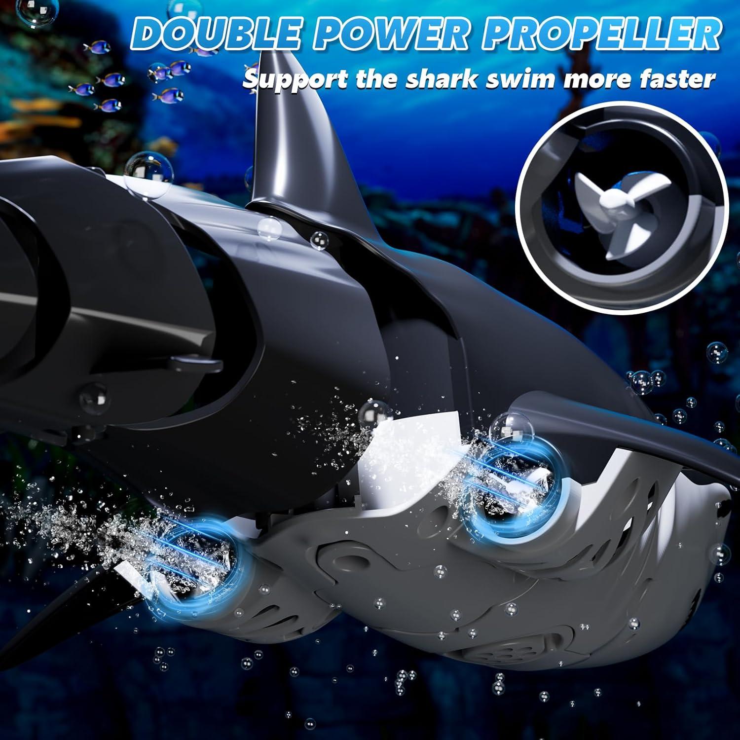 Juguete Tiburón RC WATUDOU 36.8x14x9.9cm para Niños