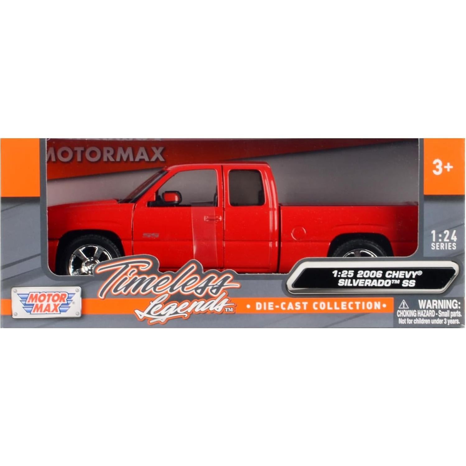 Modelo Diecast Camión Pickup Chevrolet Silverado SS 2006 1/25