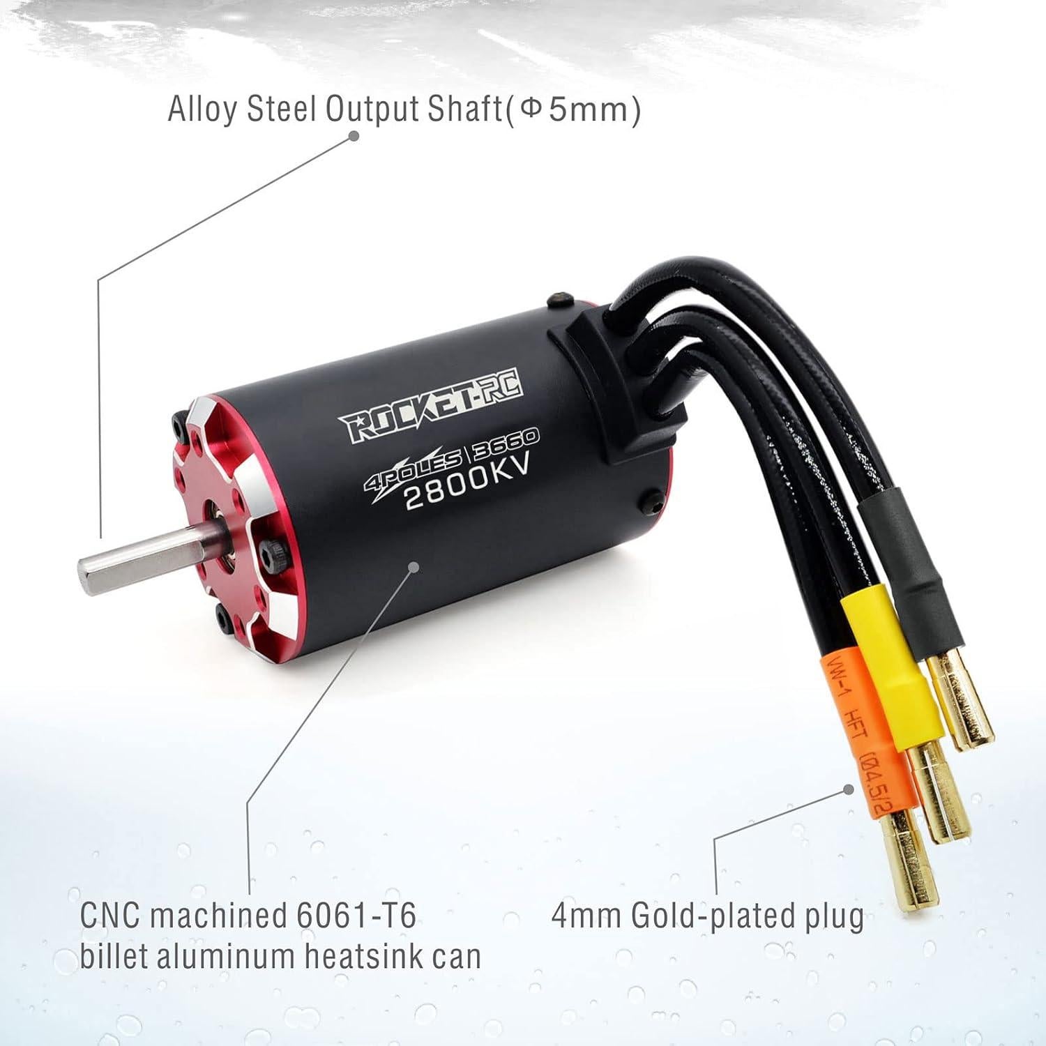Motor sin escobillas Surpass Hobby 3660 2800KV para RC 1/10