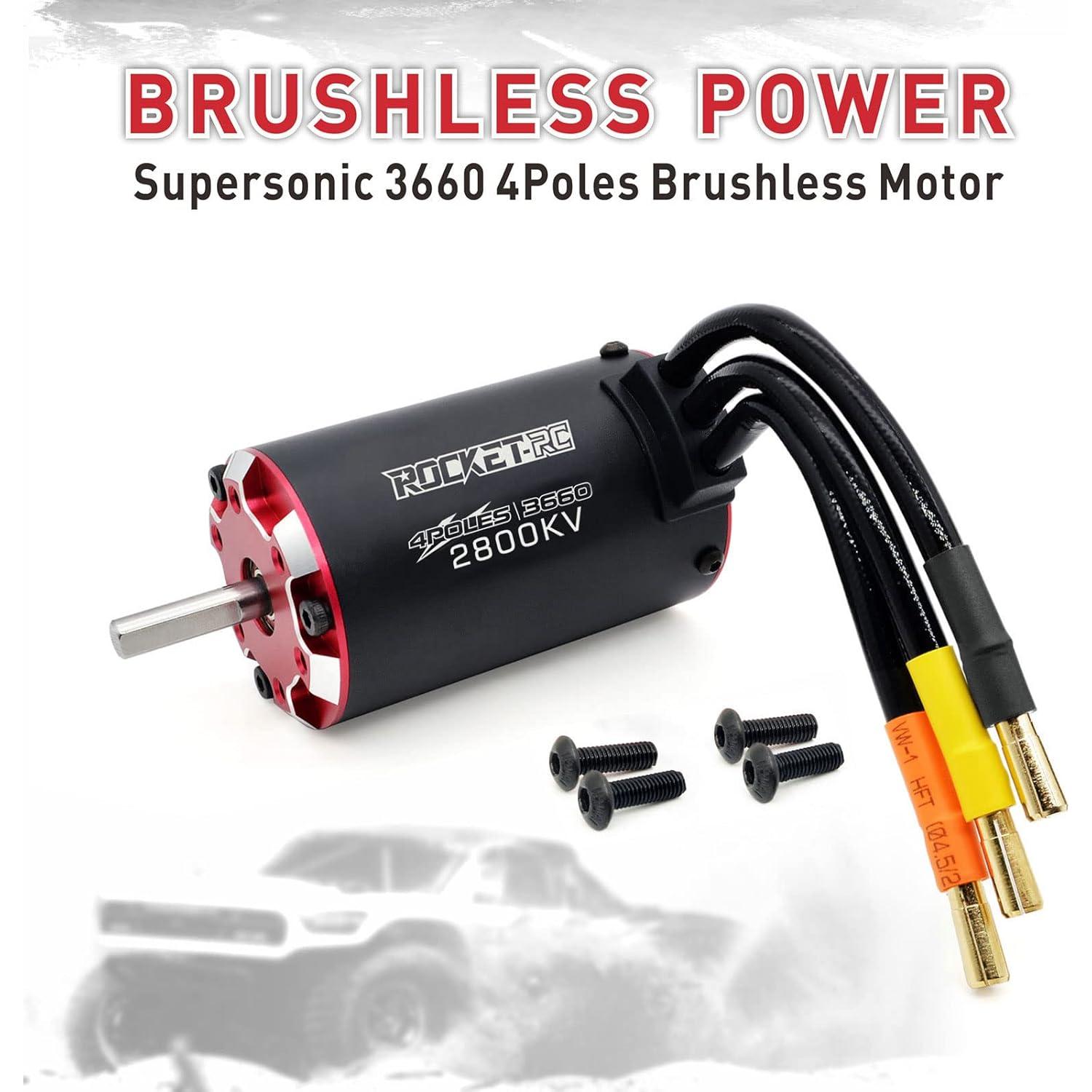 Motor sin escobillas Surpass Hobby 3660 2800KV para RC 1/10