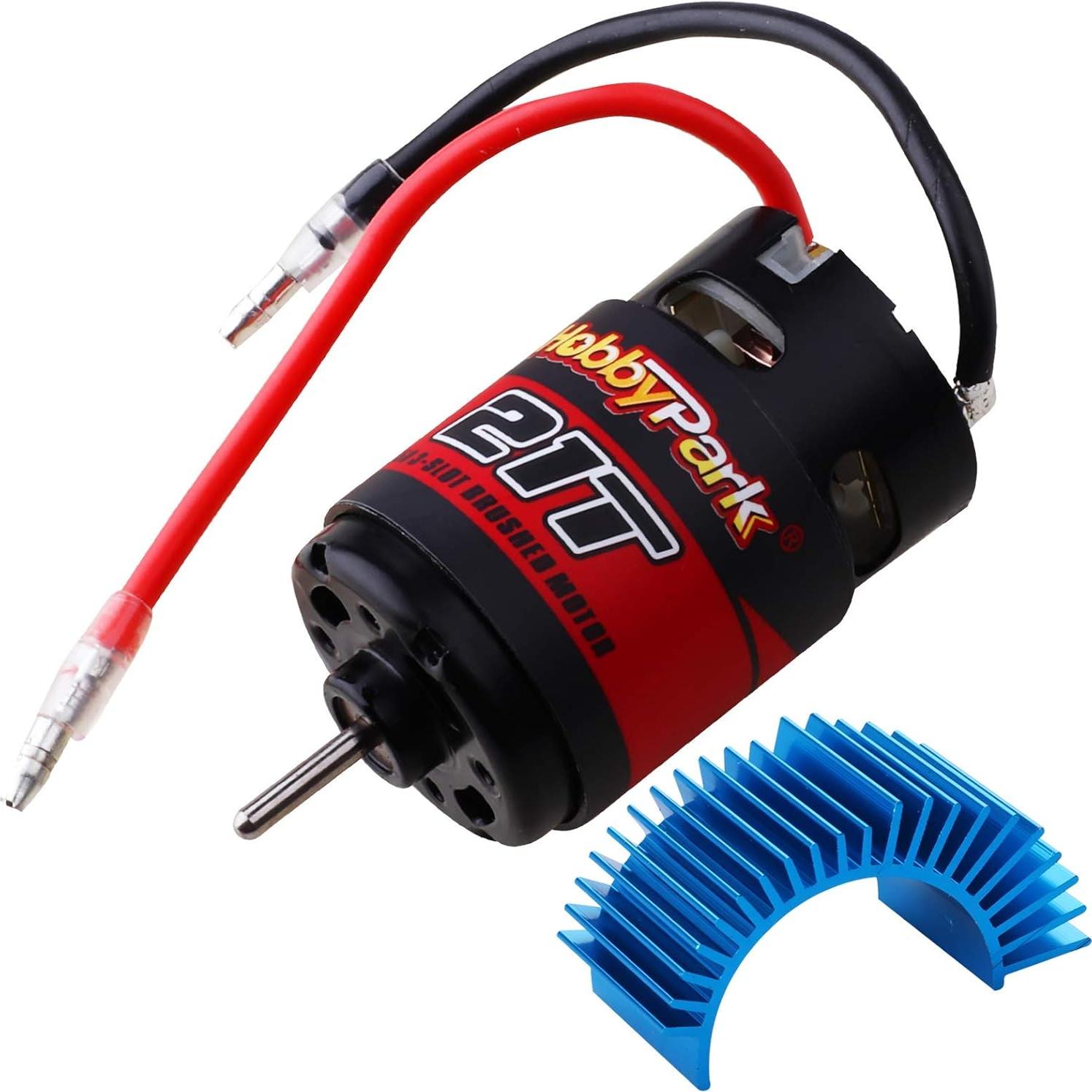 Motor Hobbypark 550 21T con disipador para RC 1/10