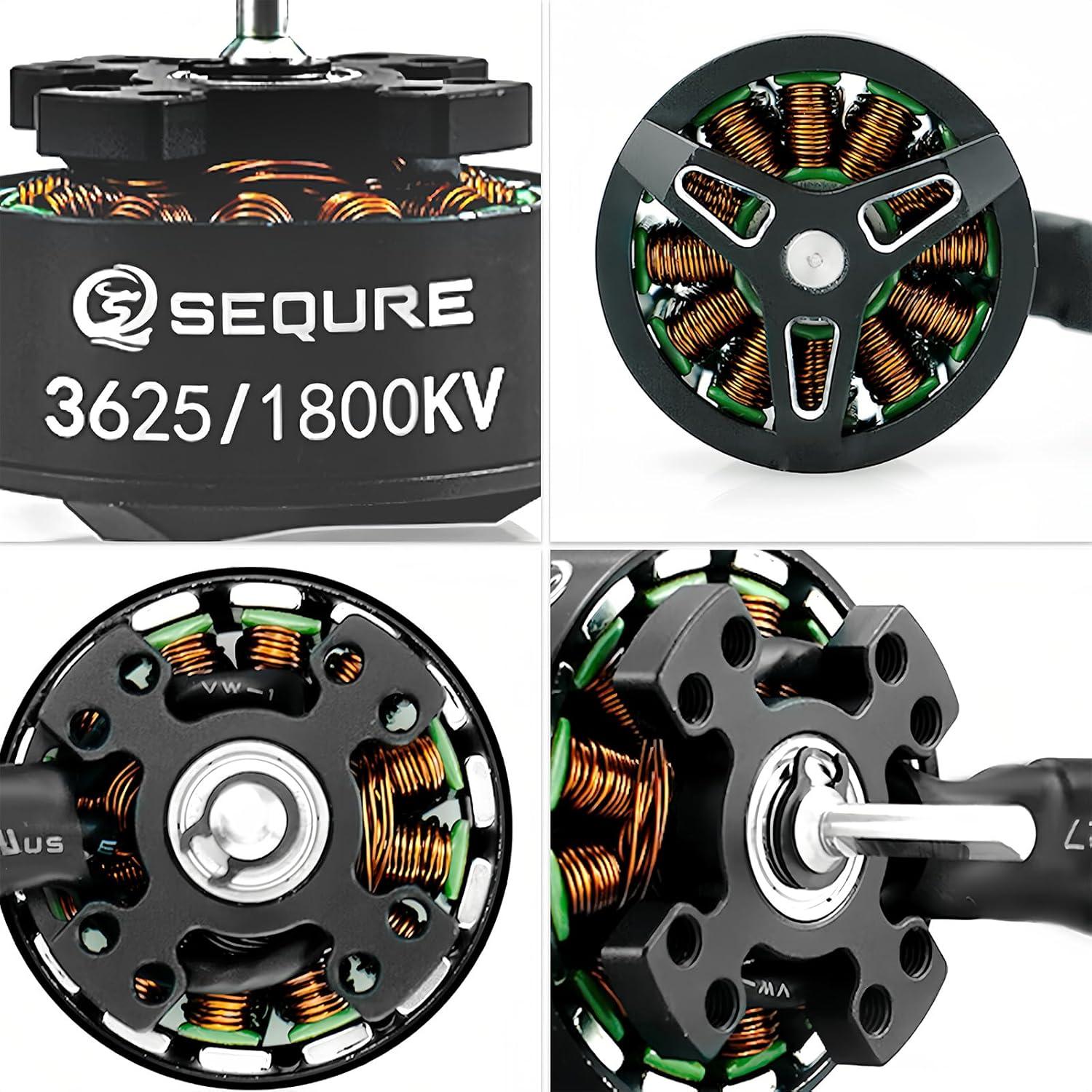 Motor sin escobillas SEQURE 3625 1800KV para Coche Crawler RC 1/10