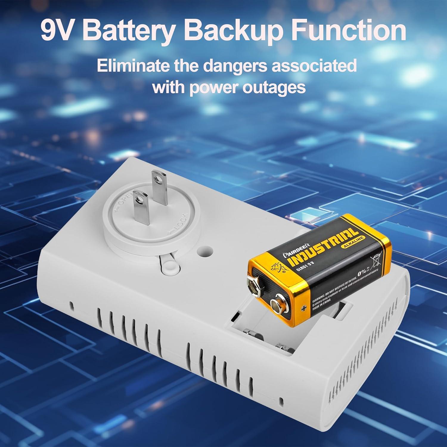 Detector de Gas y Monóxido Hembisen KH-522 2-en-1 Digital