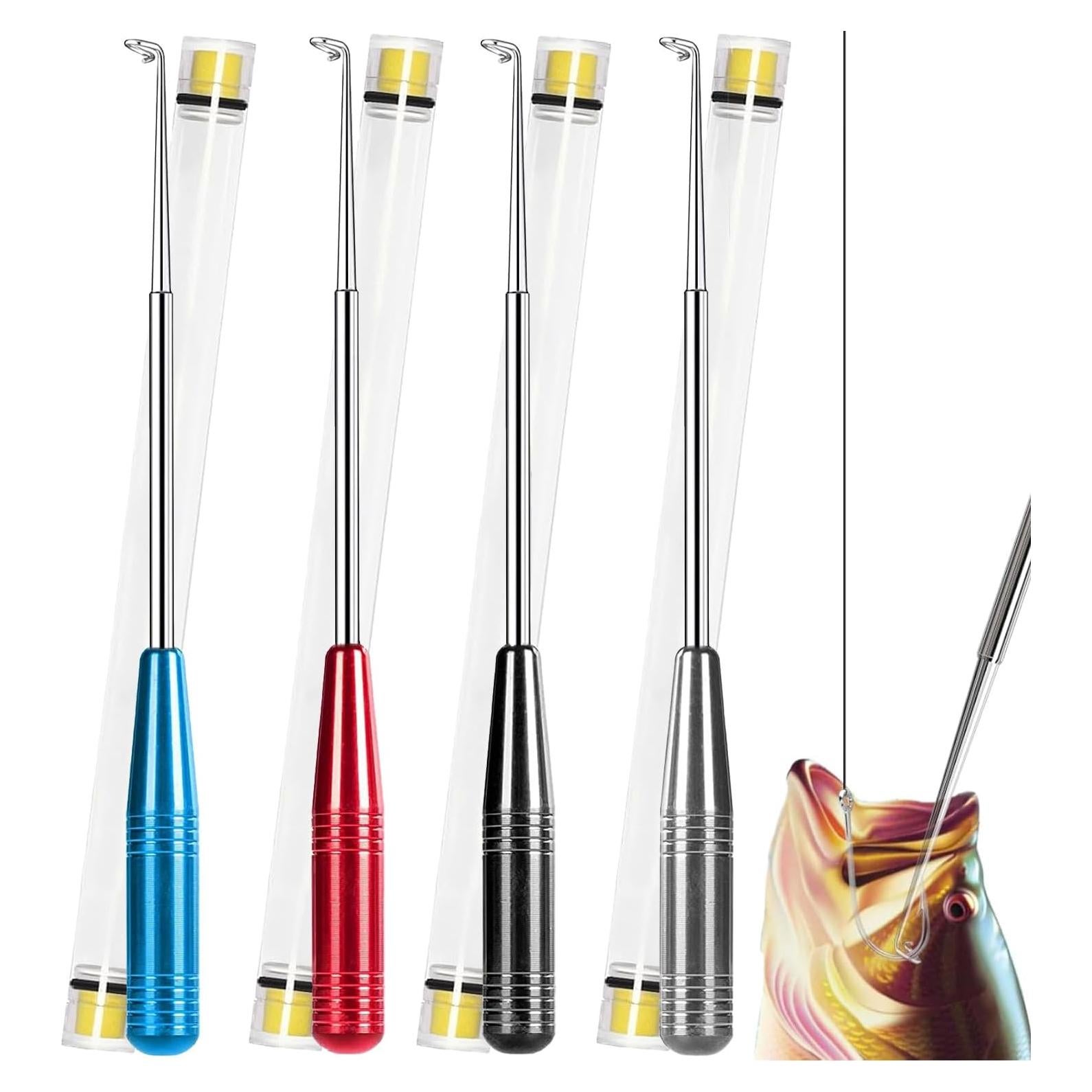 Extractor de Anzuelos YIMISIMON 4 Piezas Acero Inoxidable