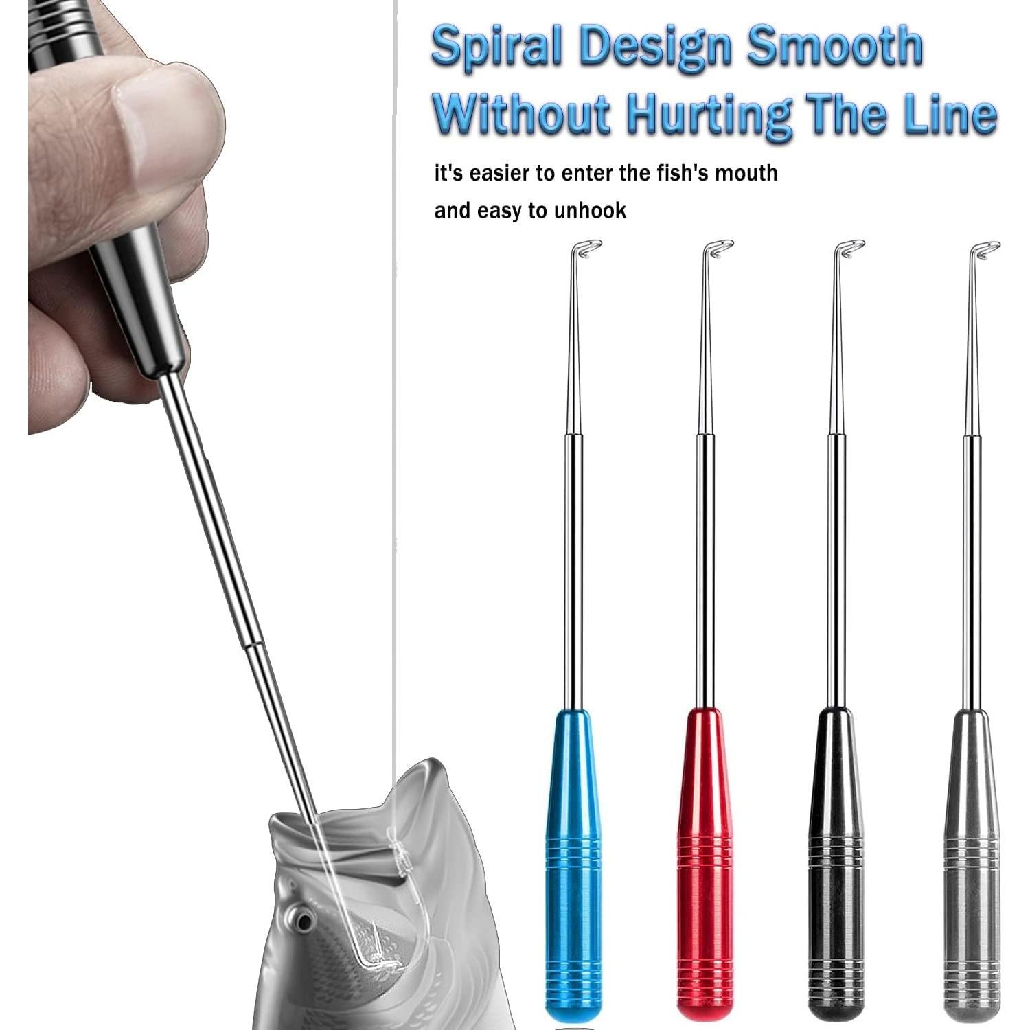 Extractor de Anzuelos YIMISIMON 4 Piezas Acero Inoxidable