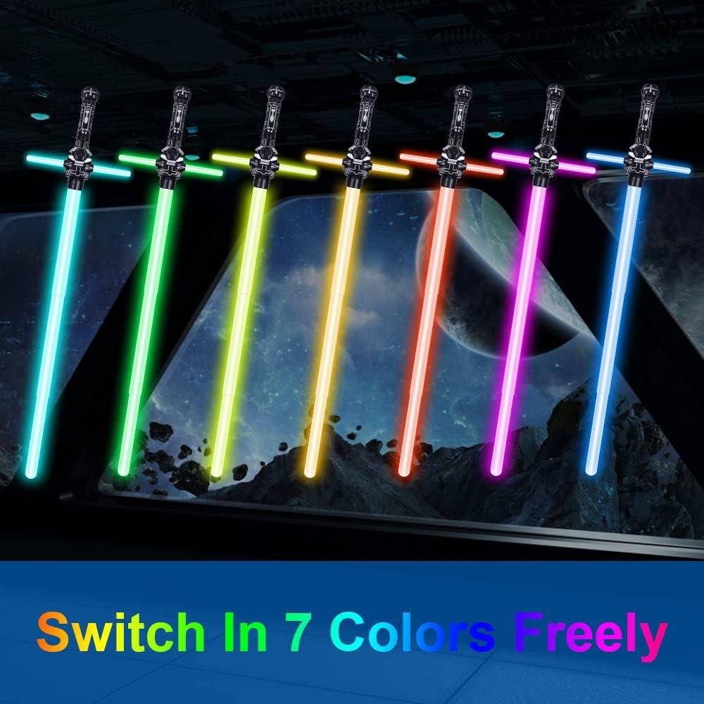 Sable de Luz OSDUE Retráctil 44-74 cm 7 Colores con Sonido