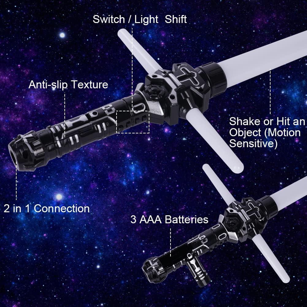 Sable de Luz OSDUE Retráctil 44-74 cm 7 Colores con Sonido